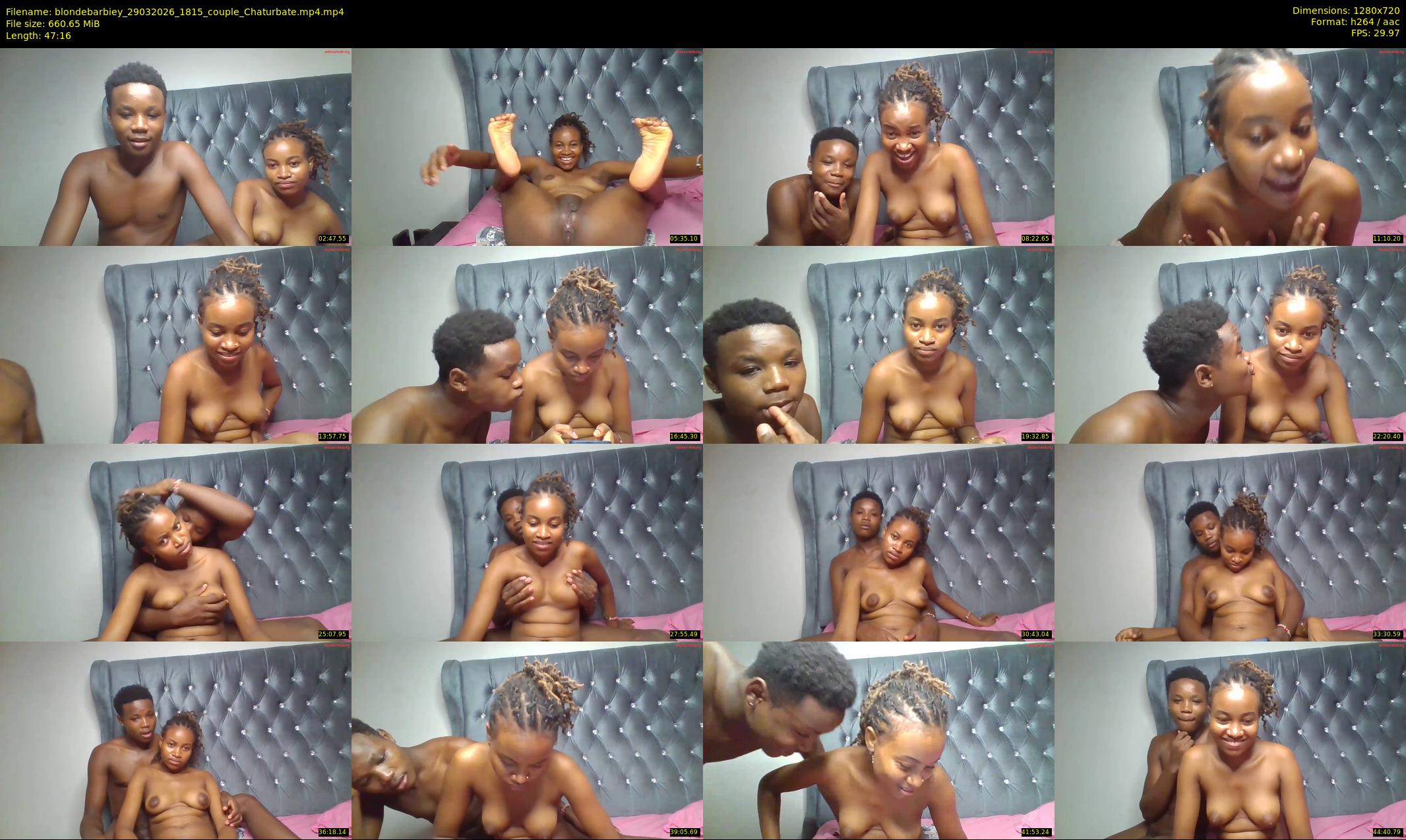 blondebarbiey — 48 minute Chaturbate couple cam show recording, 720p, Mar 29, 2026