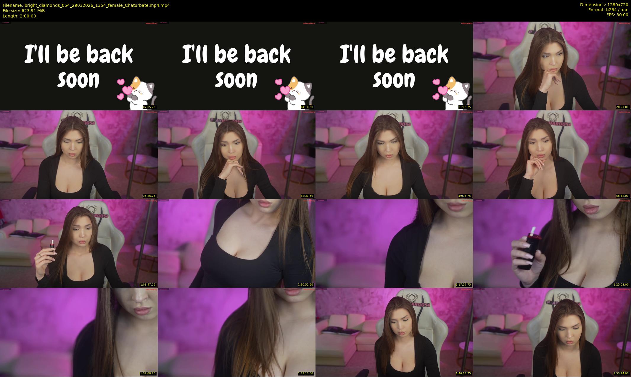 bright_diamonds_054 — 120 minute Chaturbate couple cam show recording, 720p, Mar 29, 2026