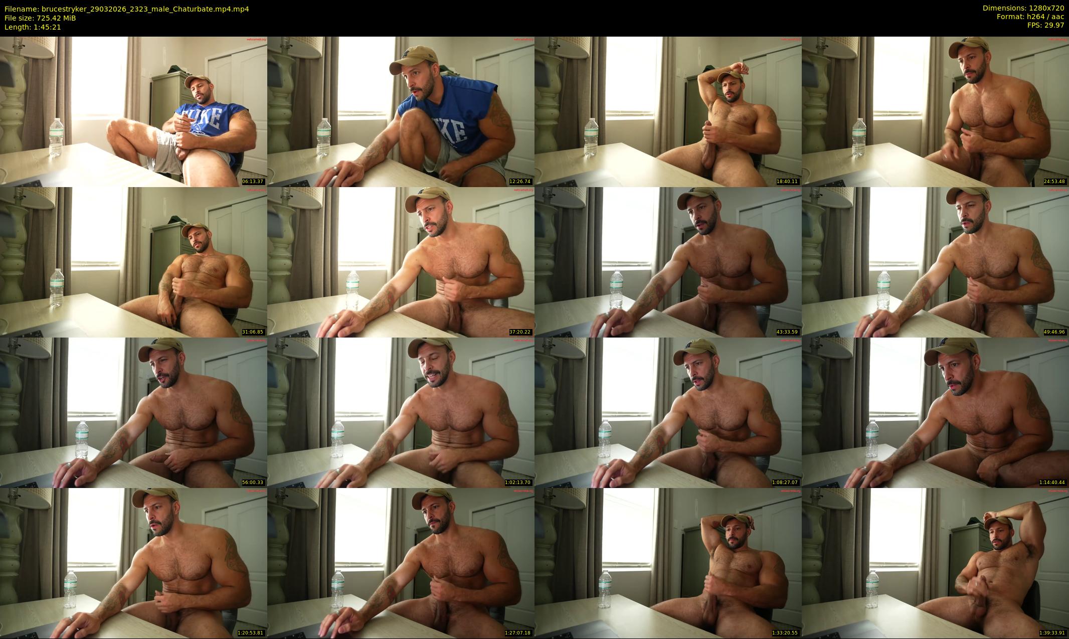 brucestryker — 106 minute Chaturbate male cam show recording, 720p, Mar 29, 2026