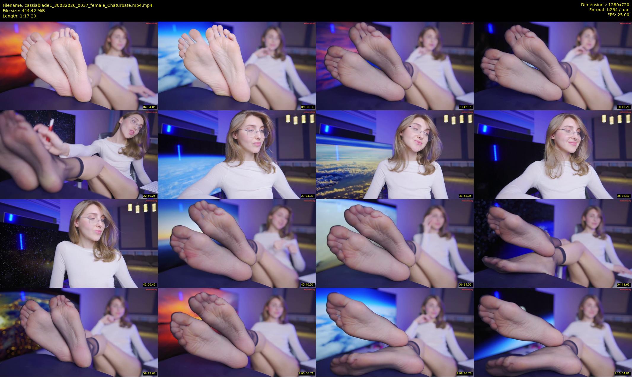 cassiablade1 — 78 minute Chaturbate female cam show recording, 720p, Mar 30, 2026