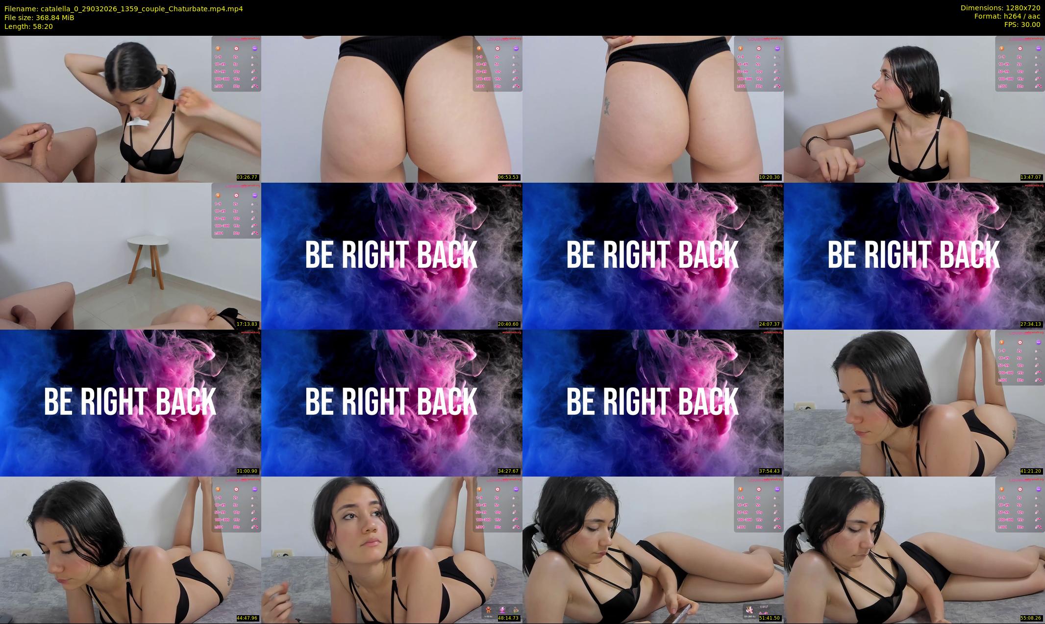 catalella_0 — 59 minute Chaturbate couple cam show recording, 720p, Mar 29, 2026