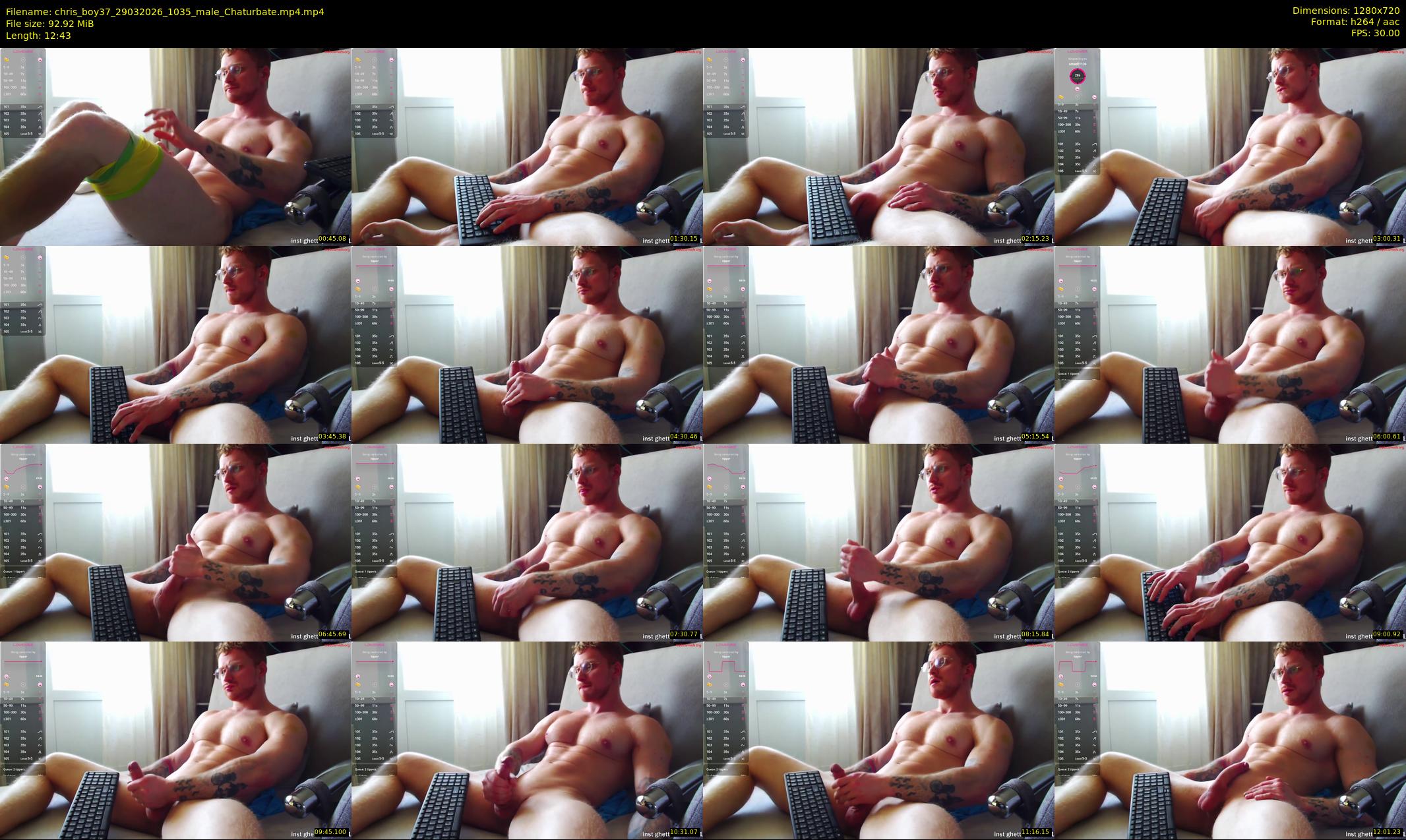 chris_boy37 — 13 minute Chaturbate male cam show recording, 720p, Mar 29, 2026