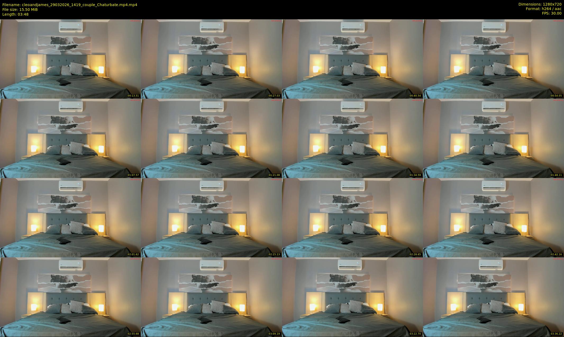 cleoandjames — 4 minute Chaturbate couple cam show recording, 720p, Mar 29, 2026