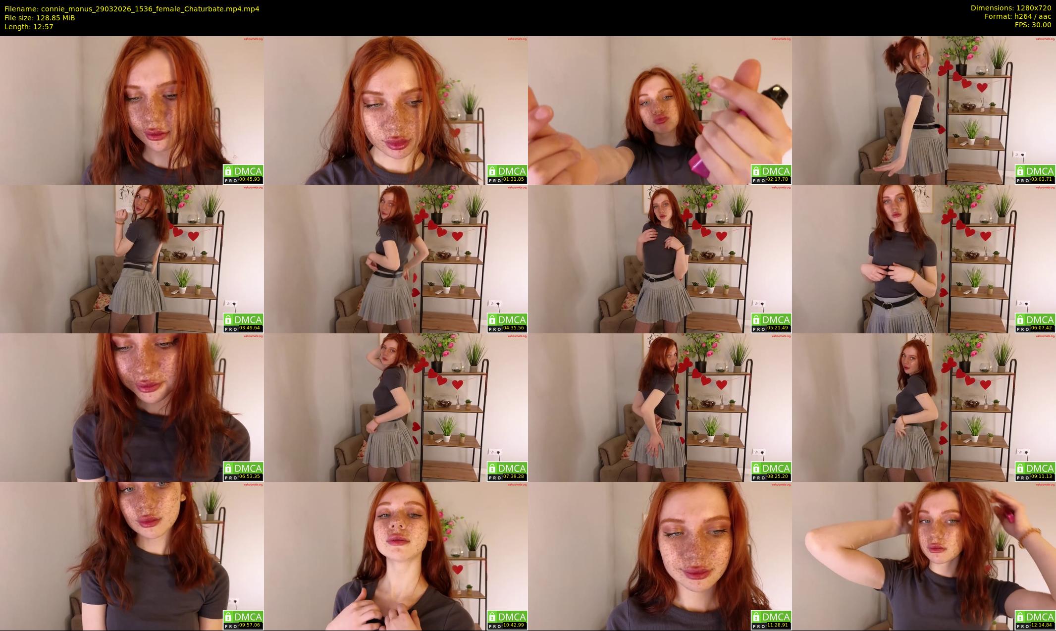 connie_monus — 13 minute Chaturbate female cam show recording, 720p, Mar 29, 2026