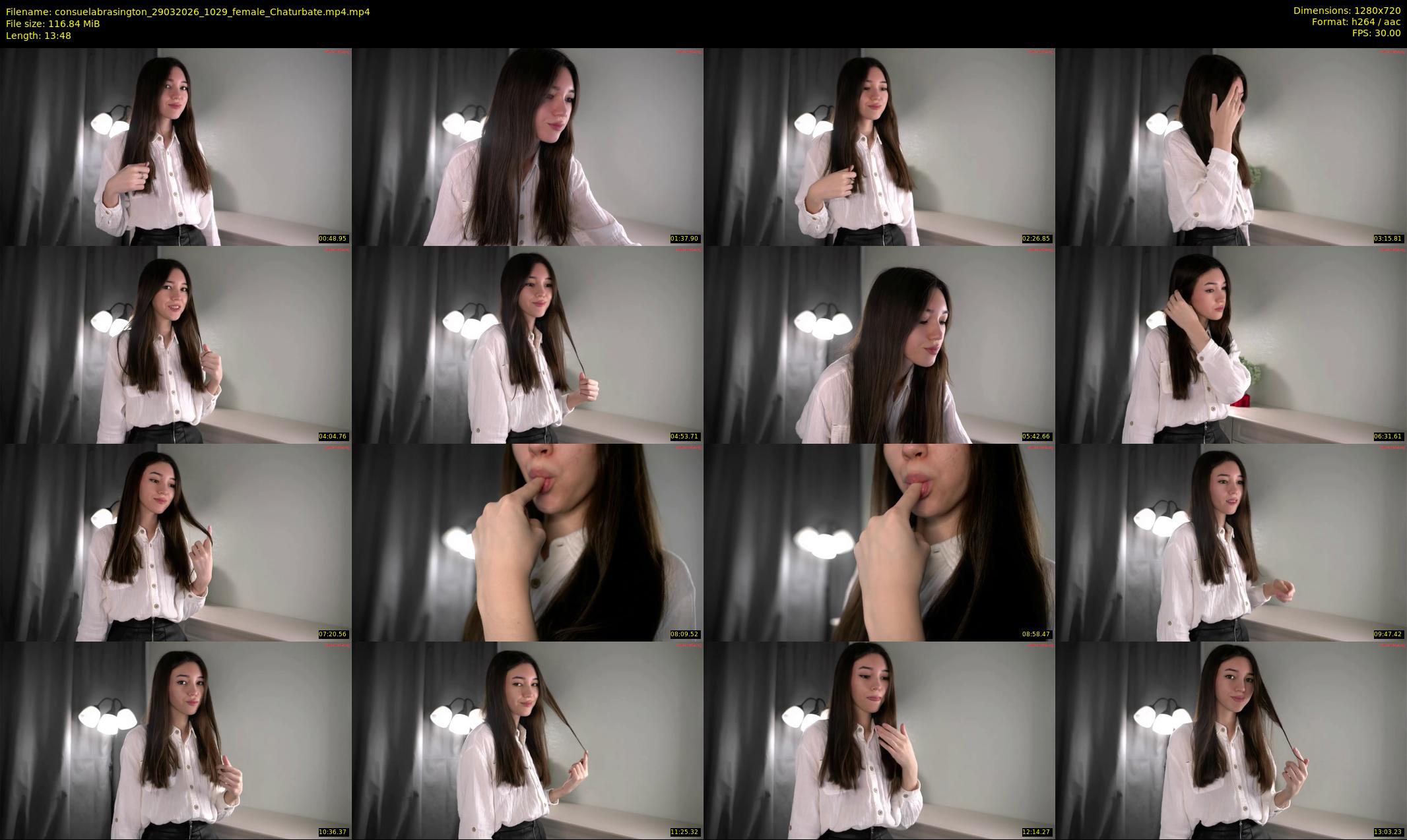consuelabrasington — 14 minute Chaturbate female cam show recording, 720p, Mar 29, 2026