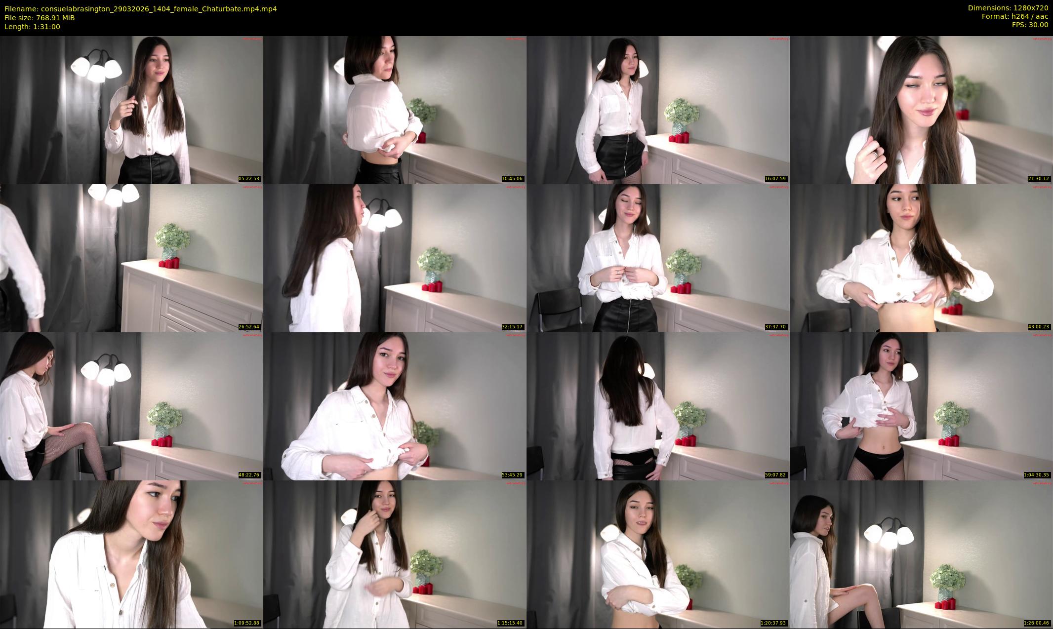 consuelabrasington — 91 minute Chaturbate female cam show recording, 720p, Mar 29, 2026