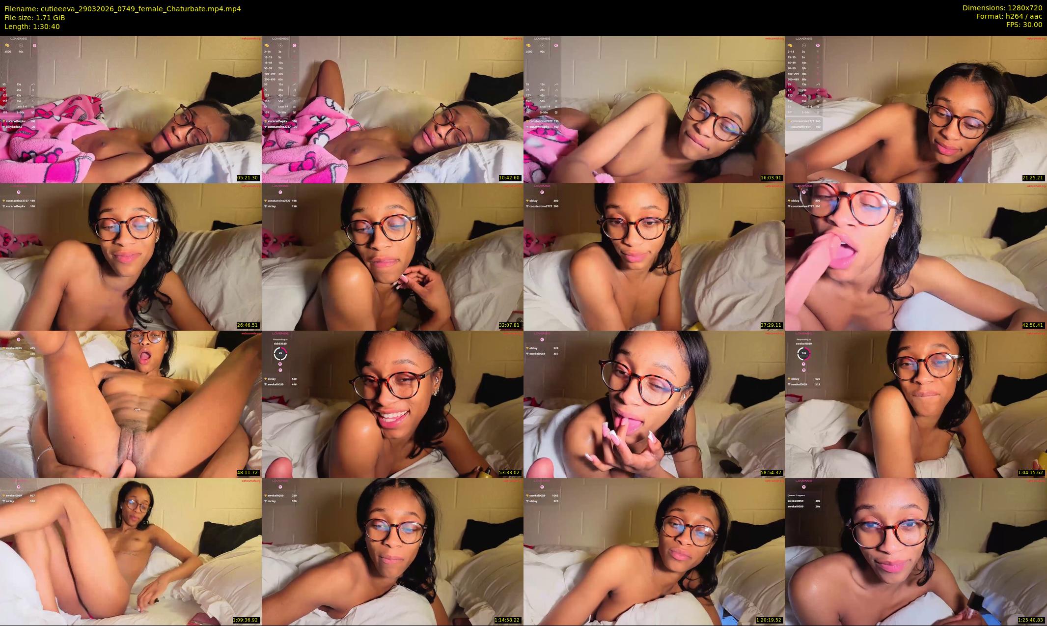 cutieeeva — 91 minute Chaturbate female cam show recording, 720p, Mar 29, 2026