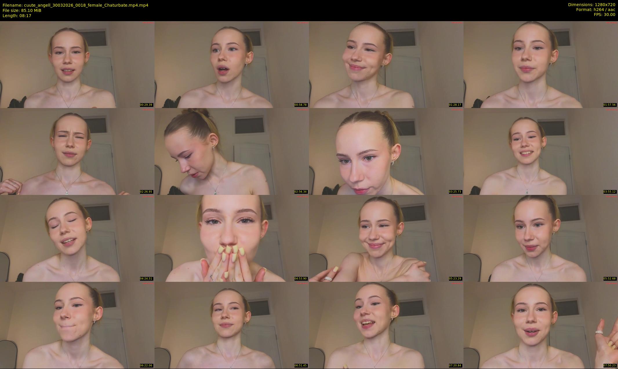 cuute_angell — 9 minute Chaturbate female cam show recording, 720p, Mar 30, 2026