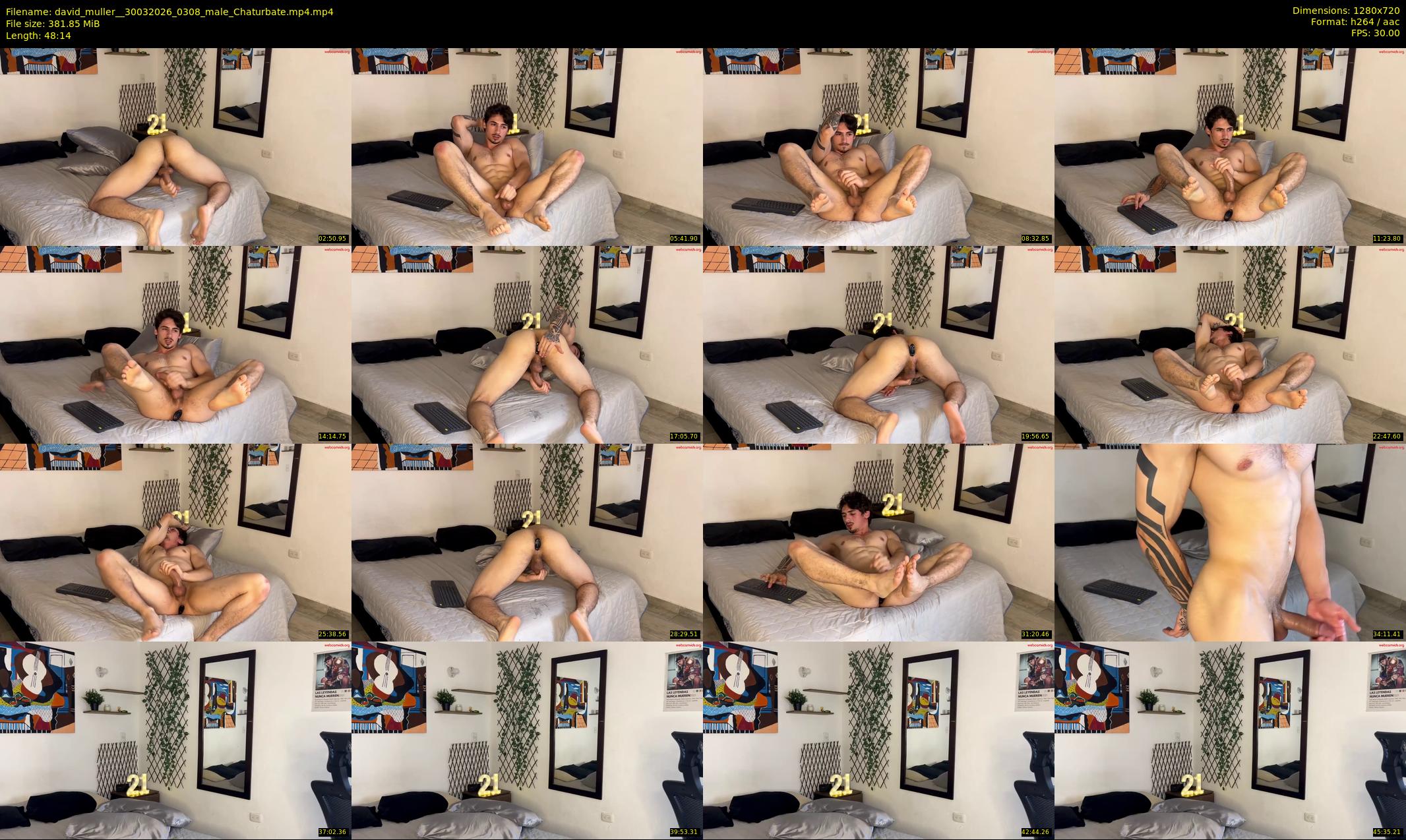 david_muller_ — 49 minute Chaturbate male cam show recording, 720p, Mar 30, 2026