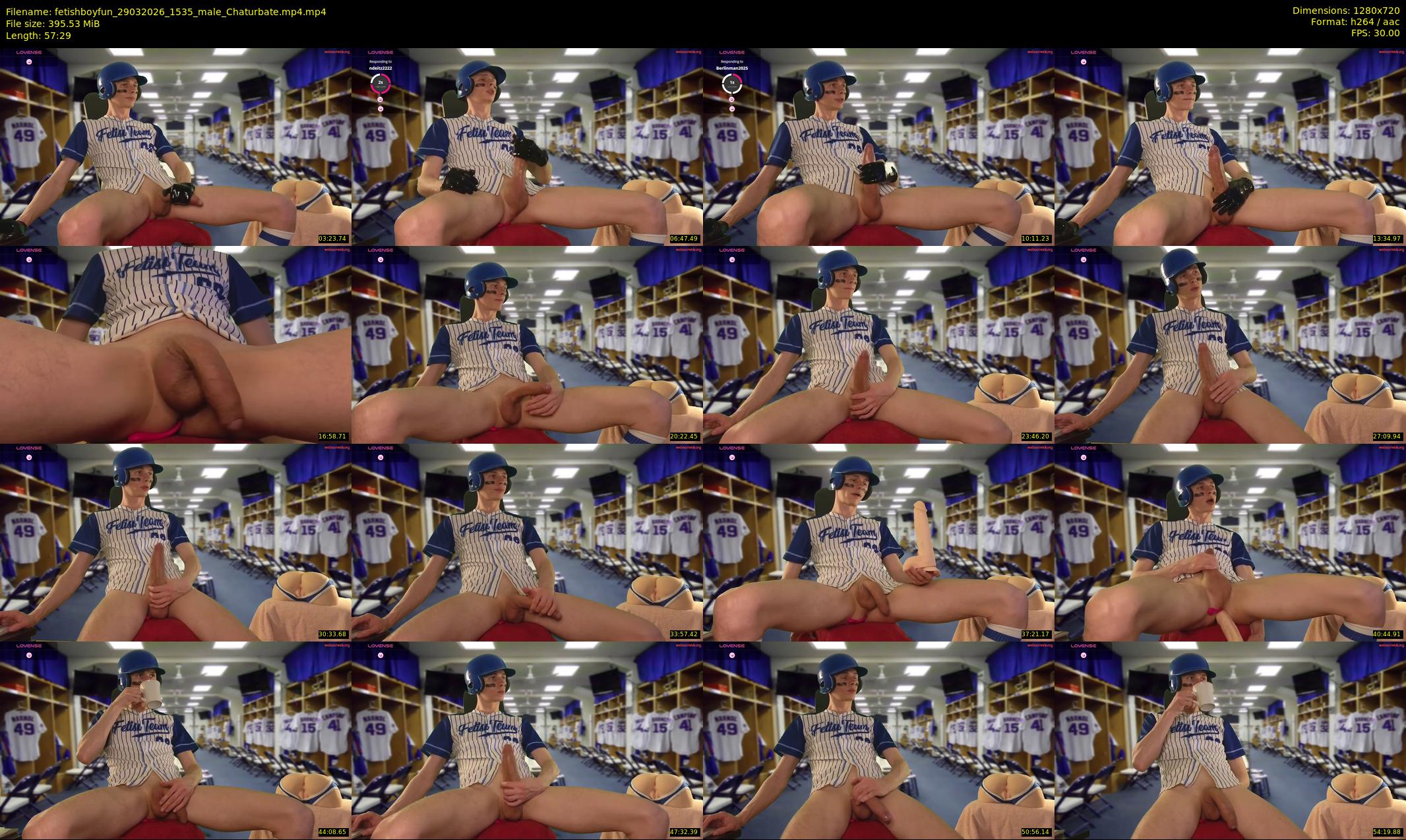 fetishboyfun — 58 minute Chaturbate male cam show recording, 720p, Mar 29, 2026