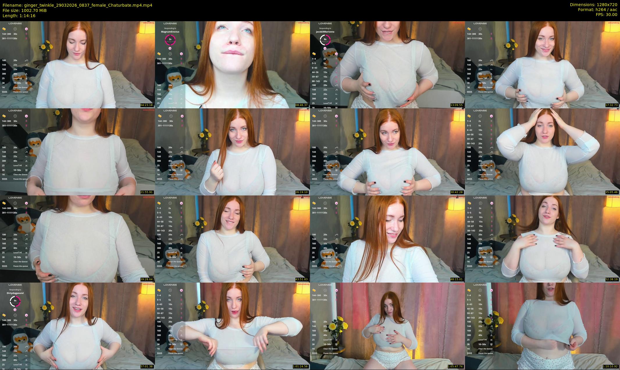 ginger_twinkle — 75 minute Chaturbate female cam show recording, 720p, Mar 29, 2026