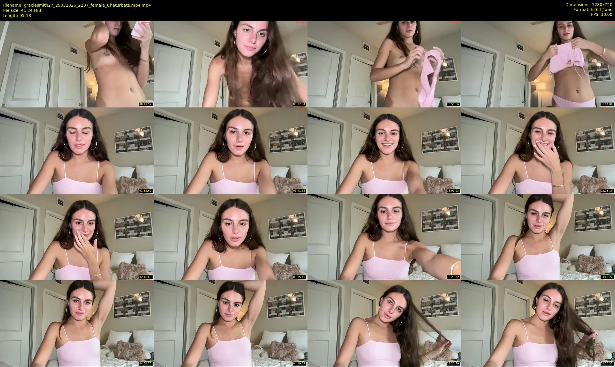 graciesmith27 — 6 minute Chaturbate female cam show recording, 720p, Mar 29, 2026