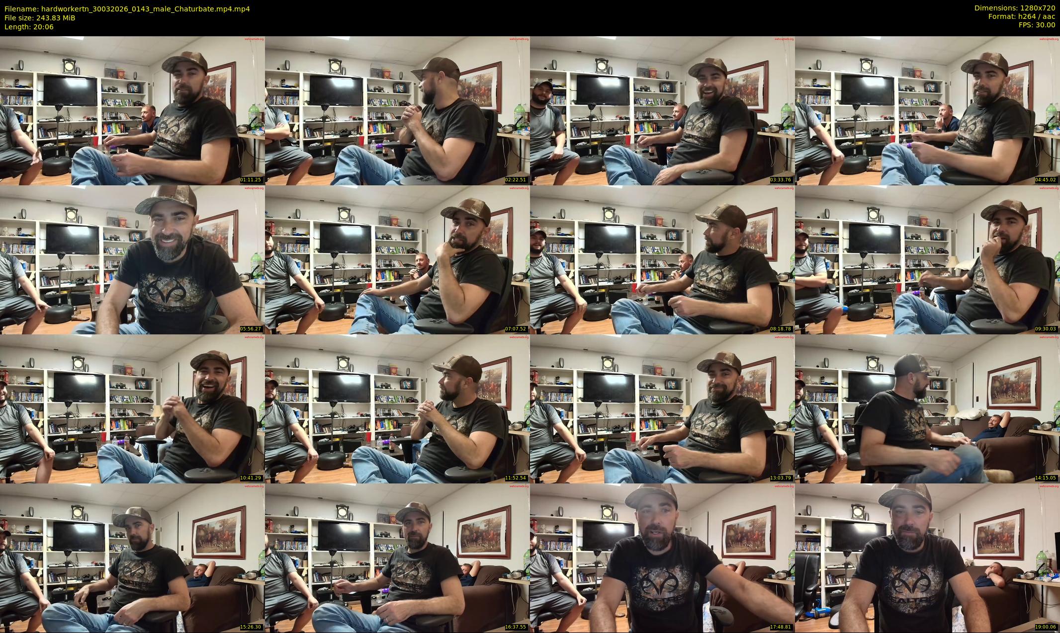 hardworkertn — 21 minute Chaturbate male cam show recording, 720p, Mar 30, 2026