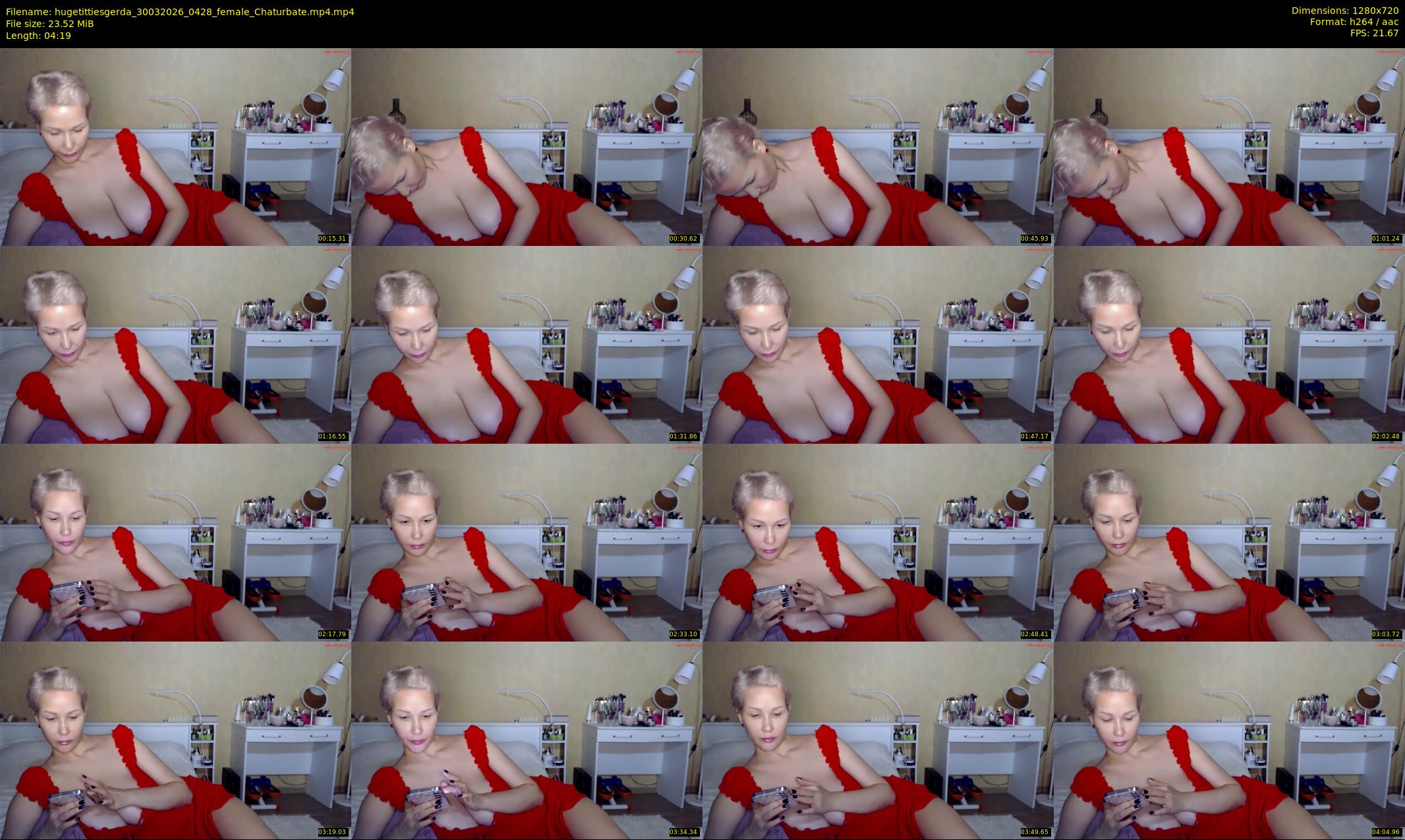 hugetittiesgerda — 5 minute Chaturbate female cam show recording, 720p, Mar 30, 2026