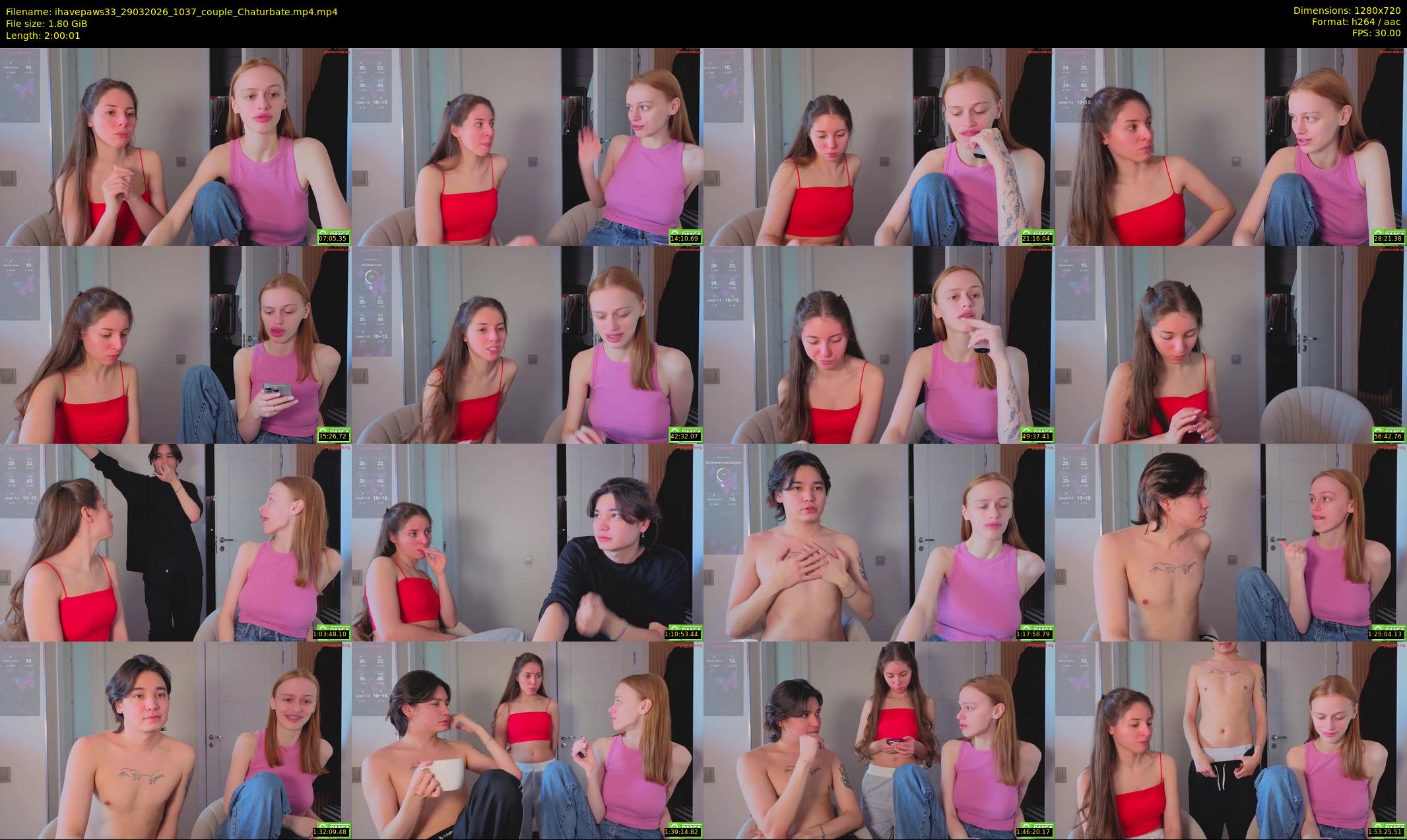 ihavepaws33 — 121 minute Chaturbate couple cam show recording, 720p, Mar 29, 2026