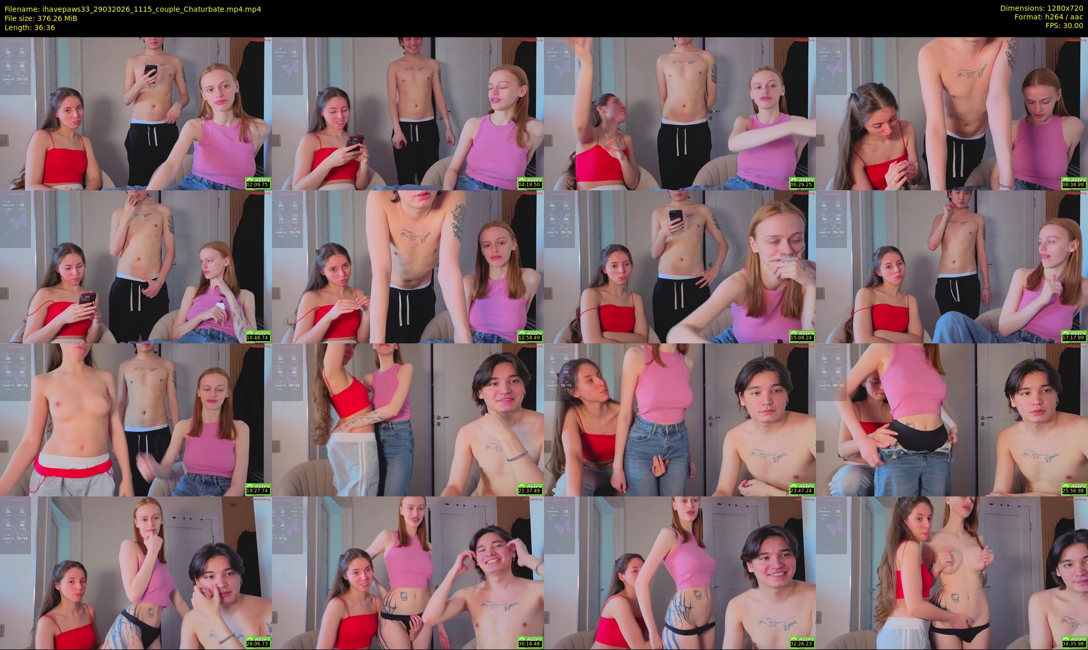 ihavepaws33 — 37 minute Chaturbate couple cam show recording, 720p, Mar 29, 2026