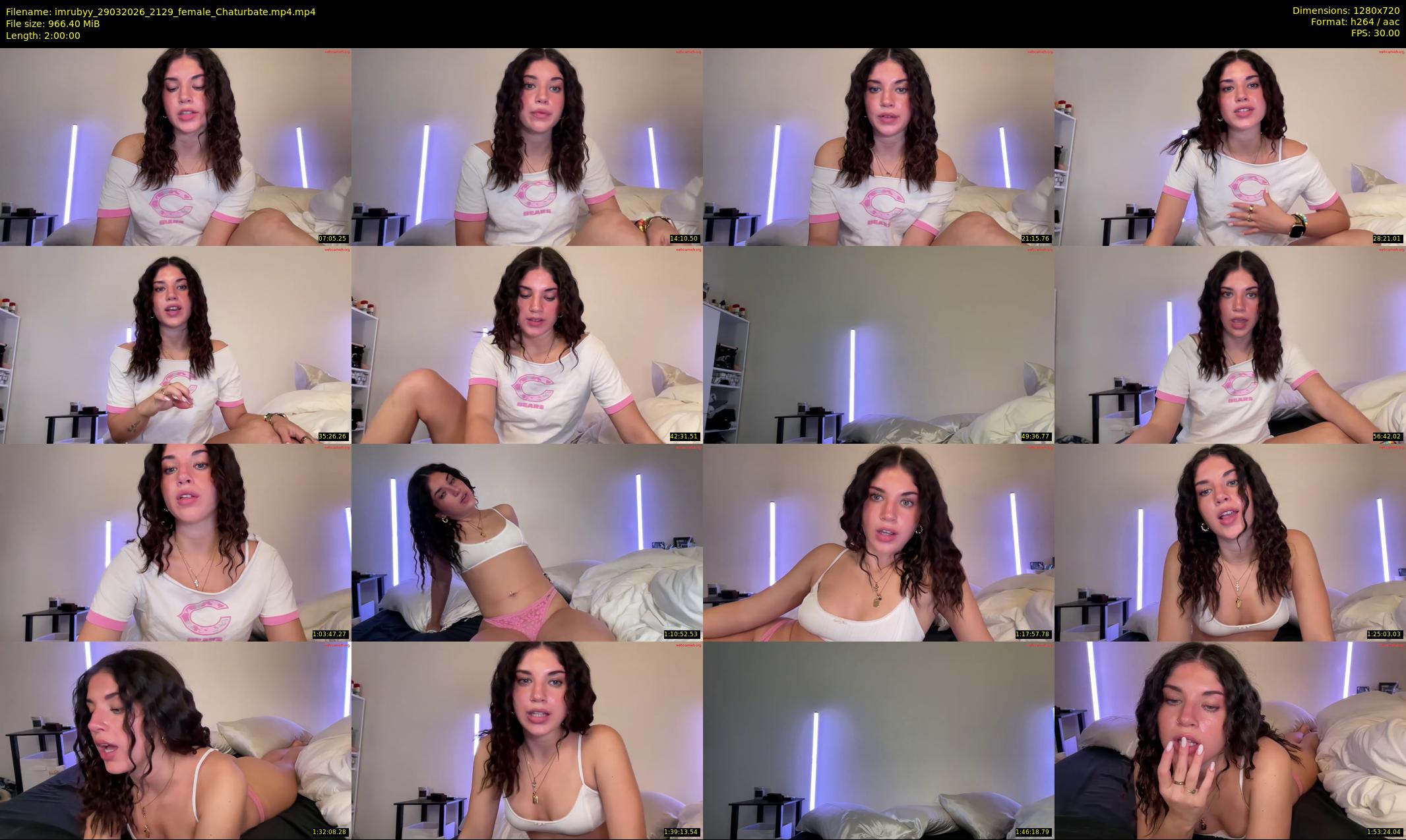 imrubyy — 120 minute Chaturbate female cam show recording, 720p, Mar 29, 2026