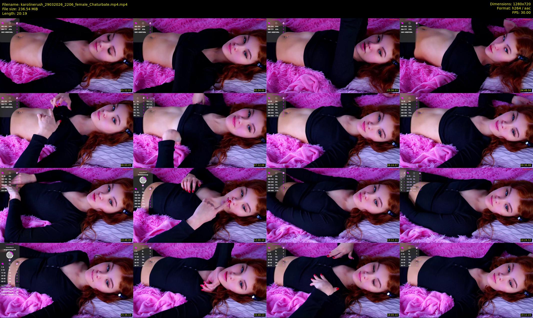 karolinerush — 21 minute Chaturbate female cam show recording, 720p, Mar 29, 2026