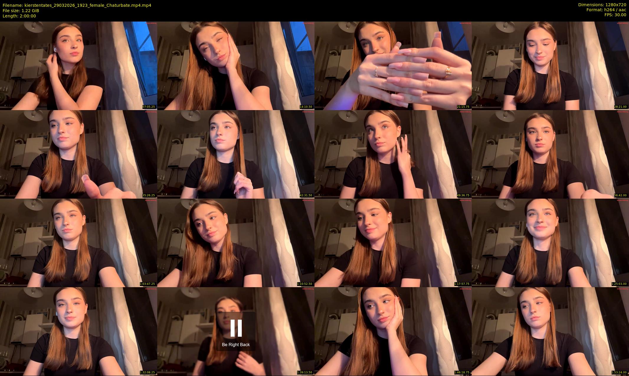 kierstentates — 120 minute Chaturbate female cam show recording, 720p, Mar 29, 2026