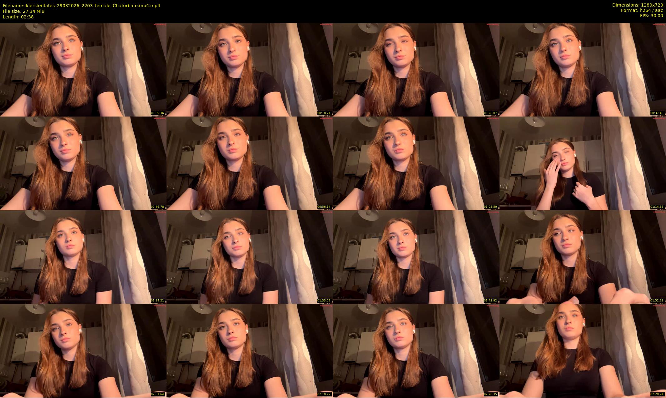kierstentates — 3 minute Chaturbate female cam show recording, 720p, Mar 29, 2026