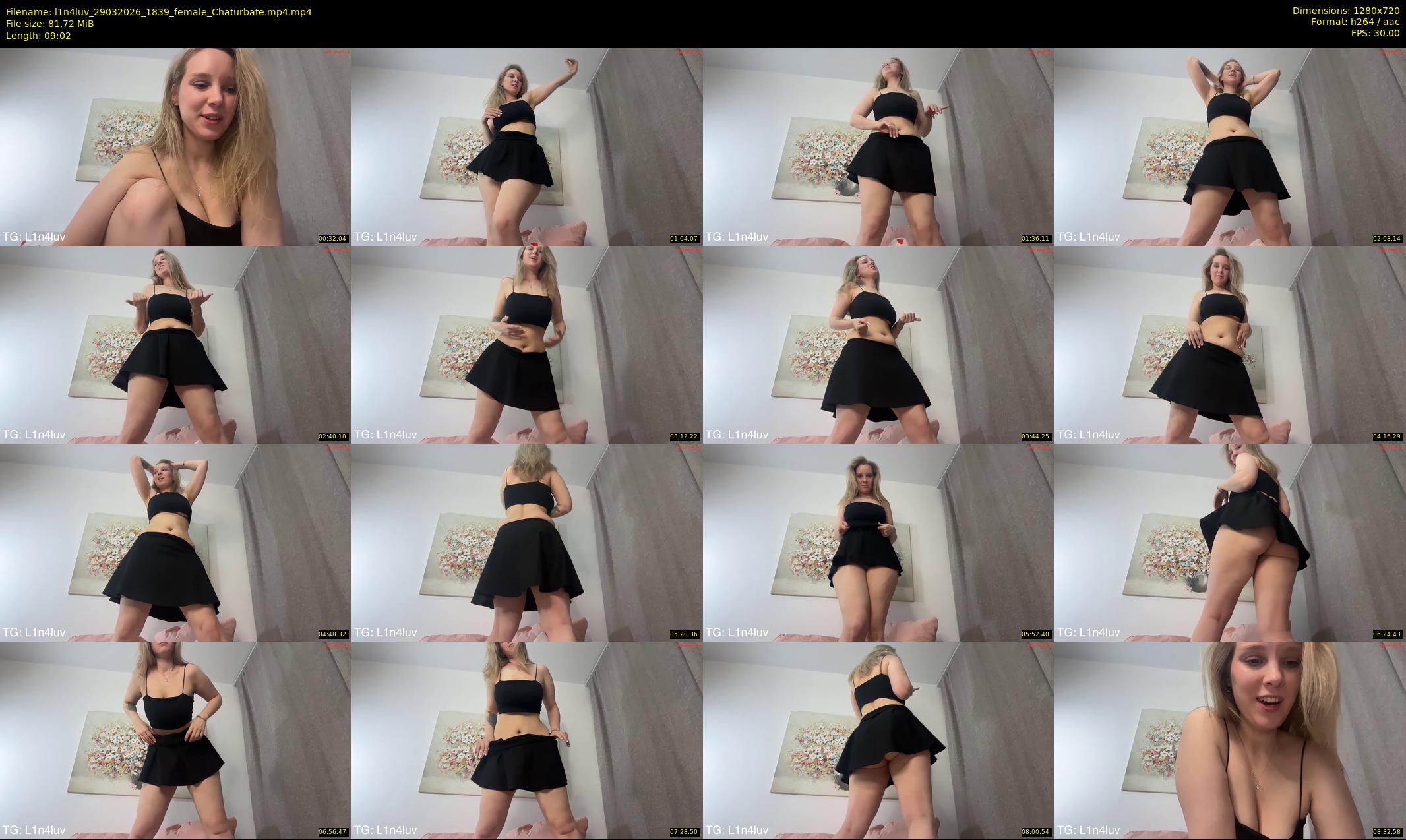 l1n4luv — 10 minute Chaturbate female cam show recording, 720p, Mar 29, 2026