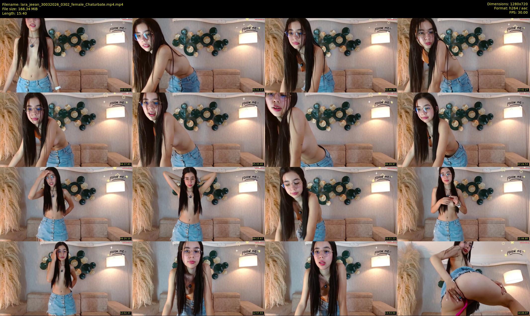 lara_jeean — 16 minute Chaturbate female cam show recording, 720p, Mar 30, 2026
