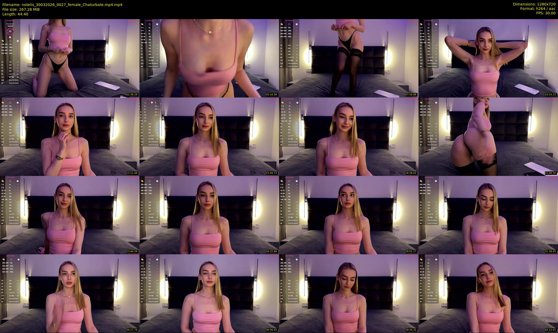 notelis — 45 minute Chaturbate female cam show recording, 720p, Mar 30, 2026