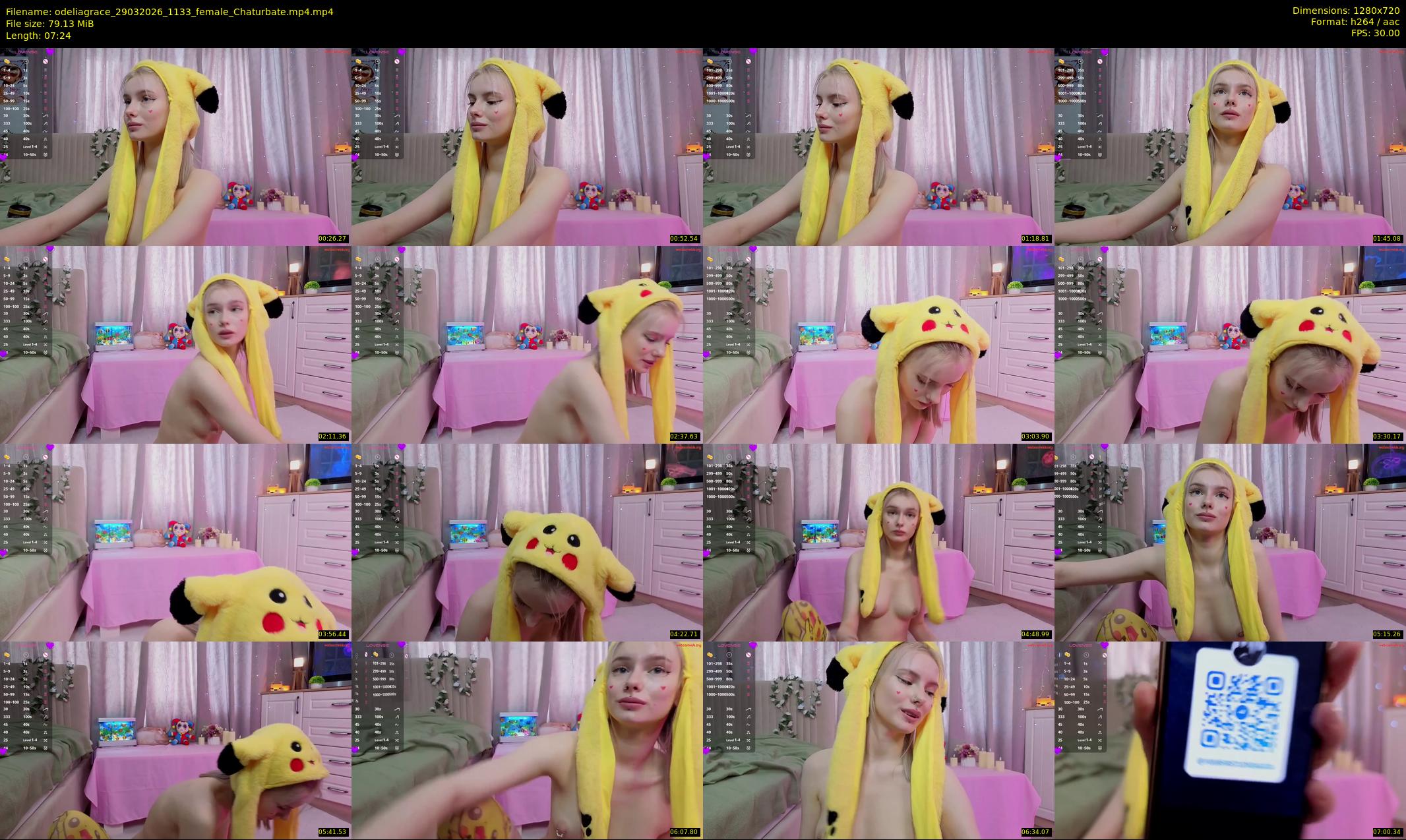 odeliagrace — 8 minute Chaturbate female cam show recording, 720p, Mar 29, 2026