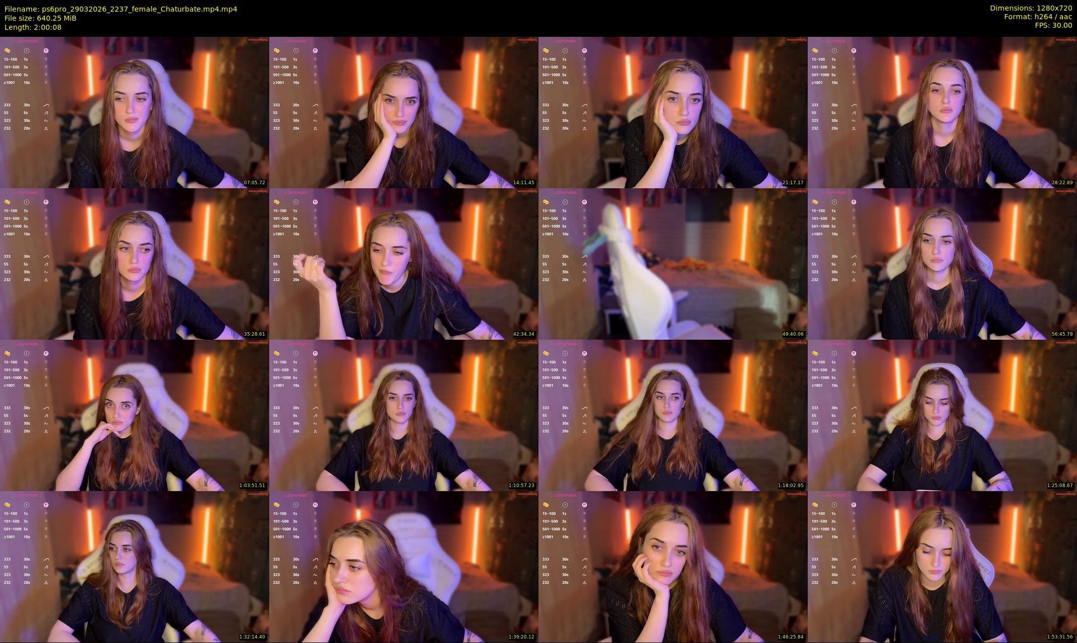 ps6pro — 121 minute Chaturbate female cam show recording, 720p, Mar 29, 2026