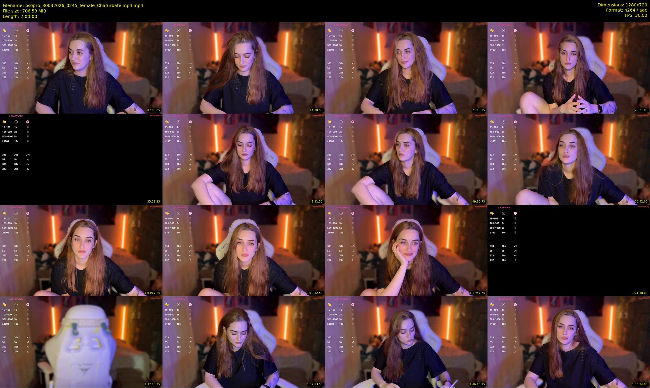 ps6pro — 120 minute Chaturbate female cam show recording, 720p, Mar 30, 2026