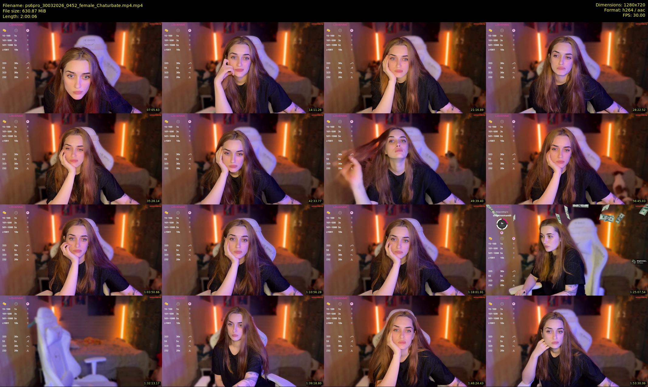ps6pro — 121 minute Chaturbate female cam show recording, 720p, Mar 30, 2026