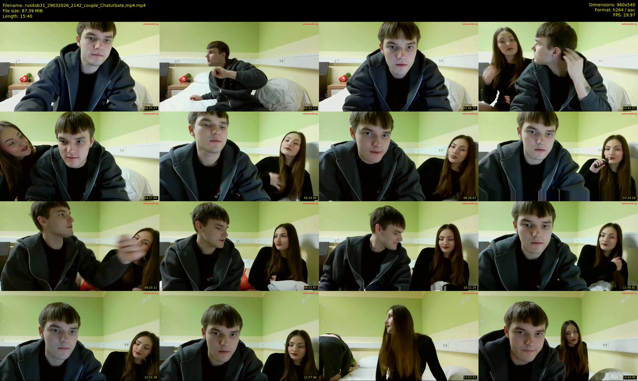 rusiksb31 — 16 minute Chaturbate couple cam show recording, 480p, Mar 29, 2026
