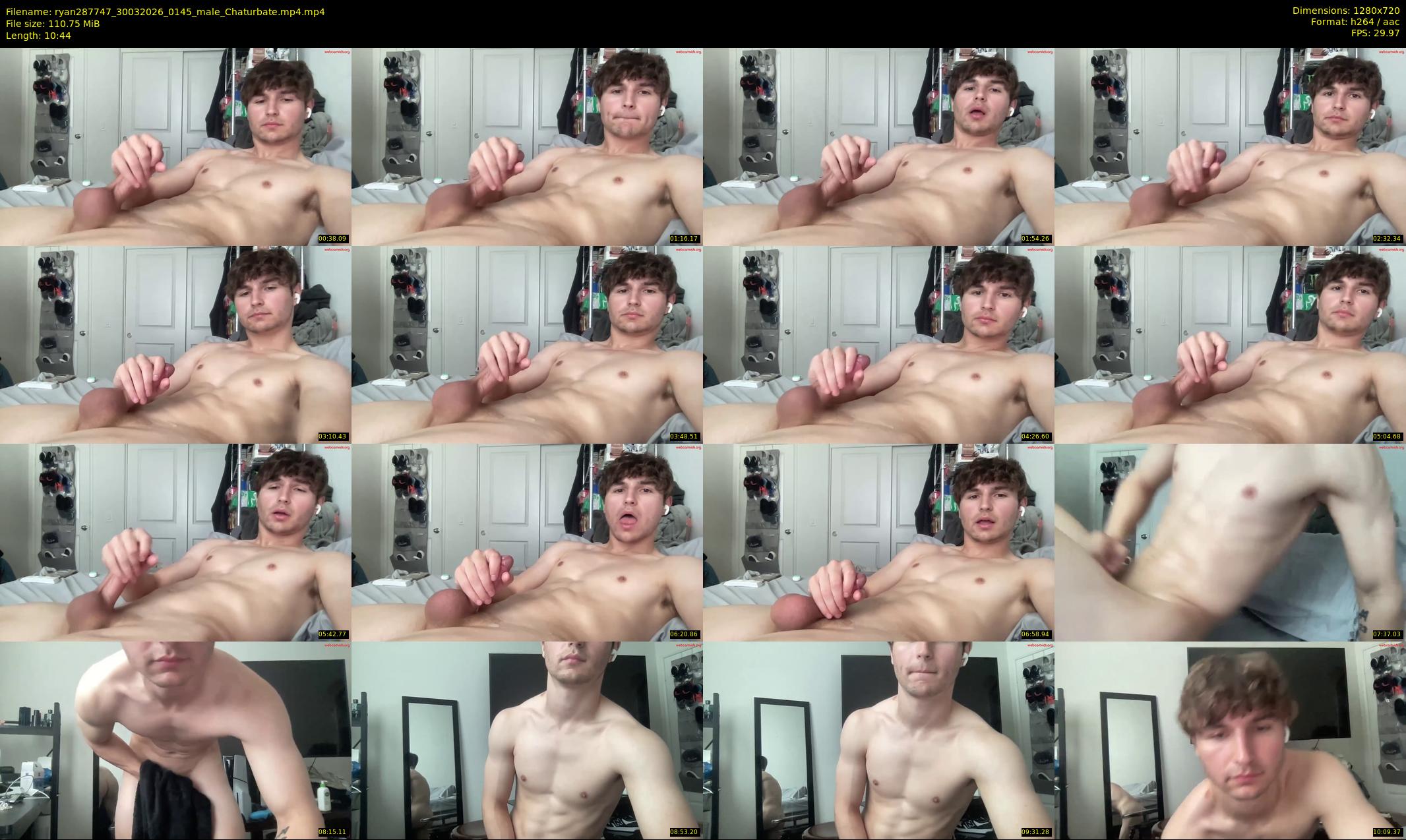 ryan287747 — 11 minute Chaturbate male cam show recording, 720p, Mar 30, 2026
