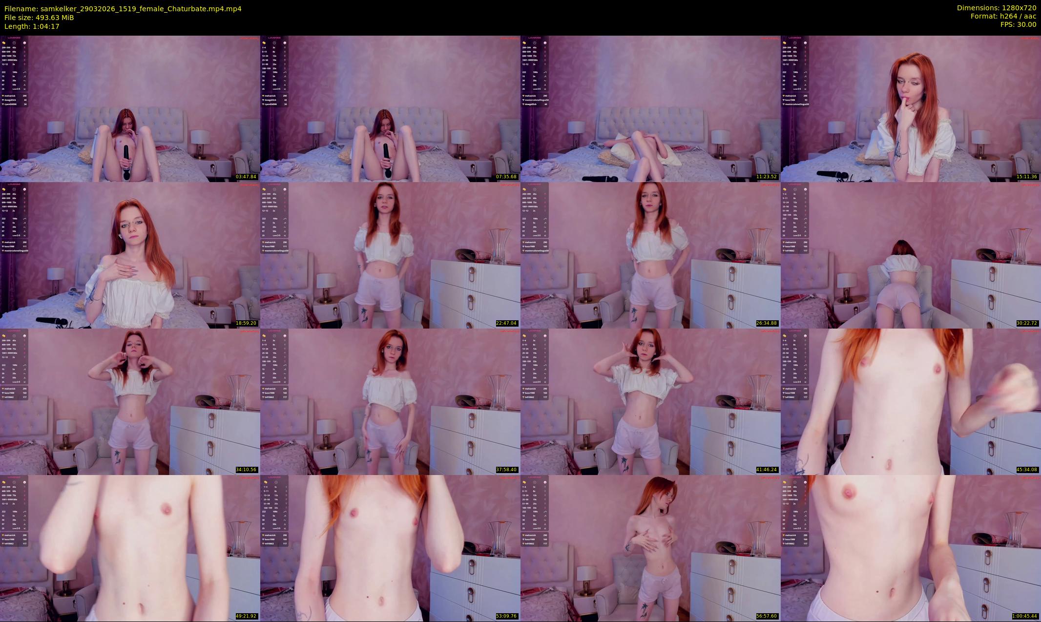samkelker — 65 minute Chaturbate female cam show recording, 720p, Mar 29, 2026
