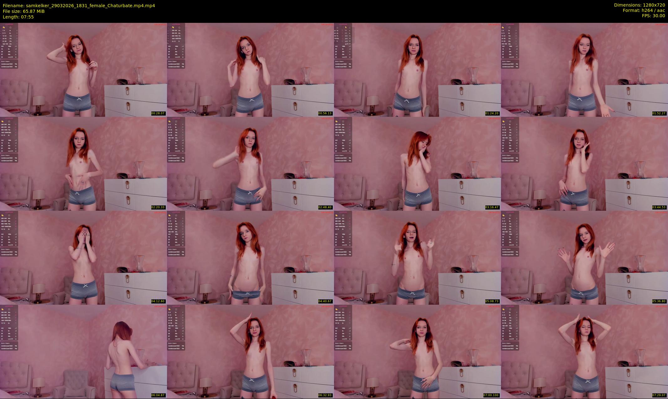 samkelker — 8 minute Chaturbate female cam show recording, 720p, Mar 29, 2026