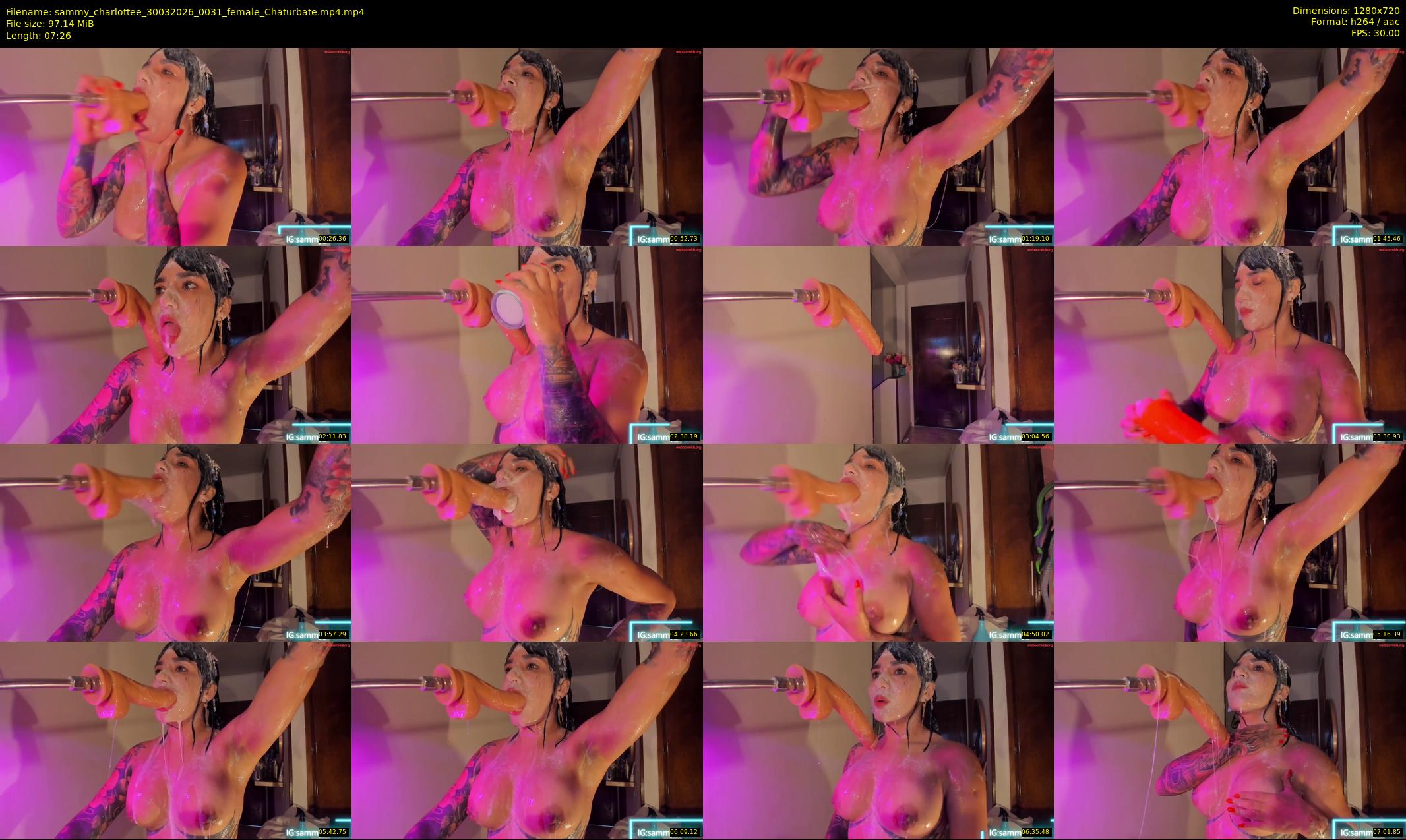 sammy_charlottee — 8 minute Chaturbate female cam show recording, 720p, Mar 30, 2026