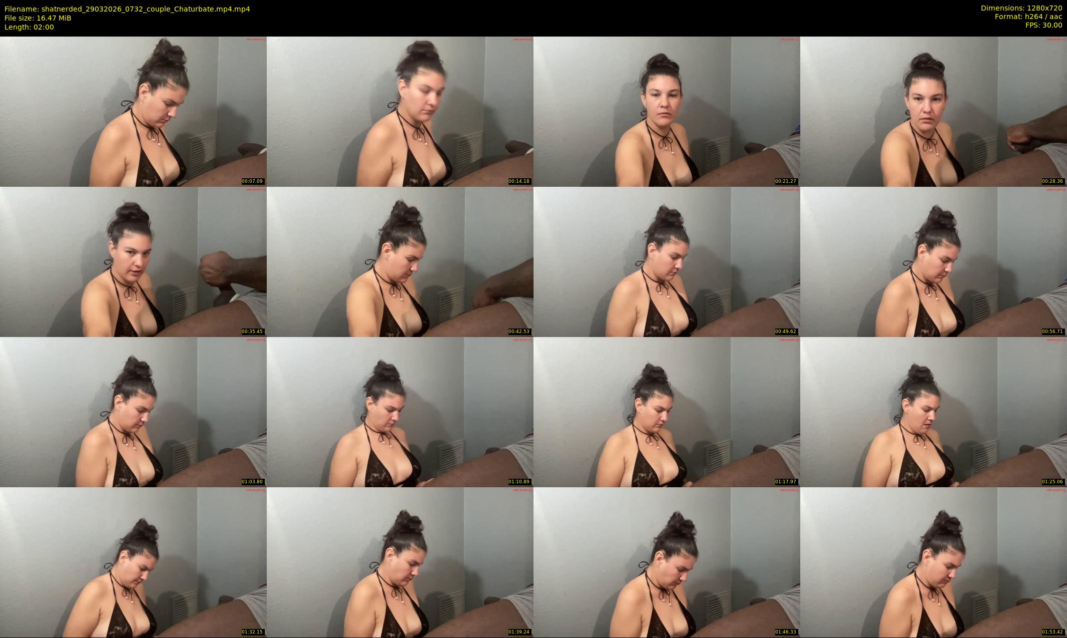 shatnerded — 2 minute Chaturbate couple cam show recording, 720p, Mar 29, 2026