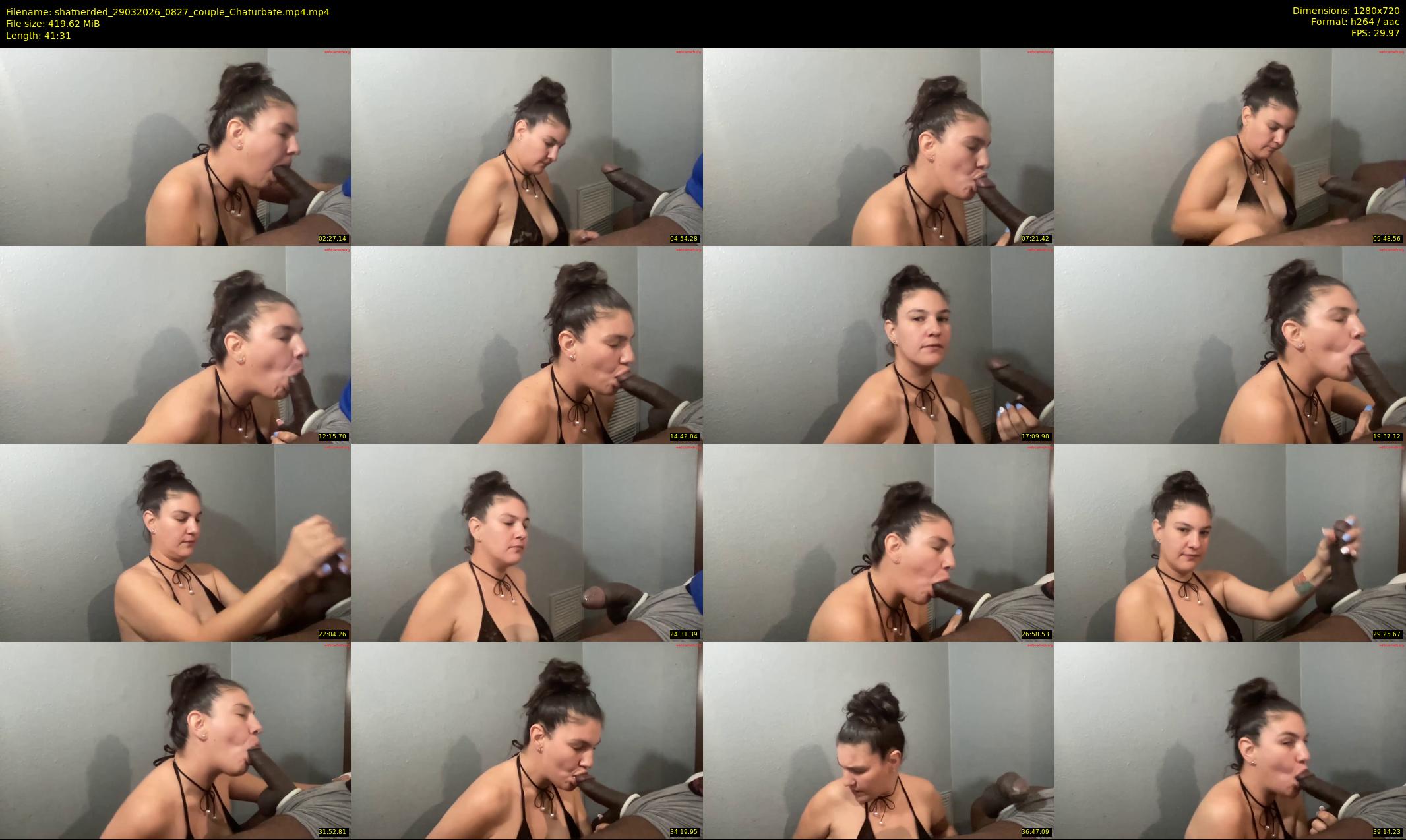 shatnerded — 42 minute Chaturbate couple cam show recording, 720p, Mar 29, 2026