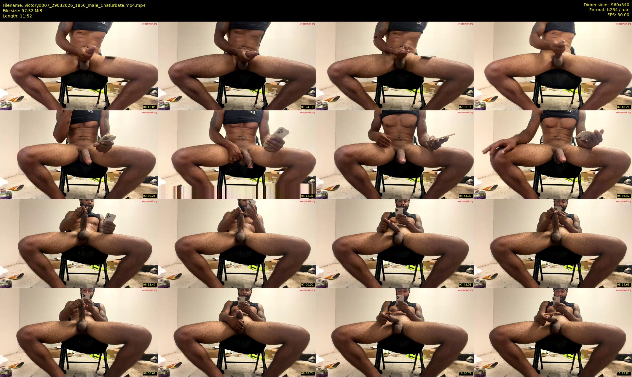 victoryd007 — 12 minute Chaturbate male cam show recording, 480p, Mar 29, 2026