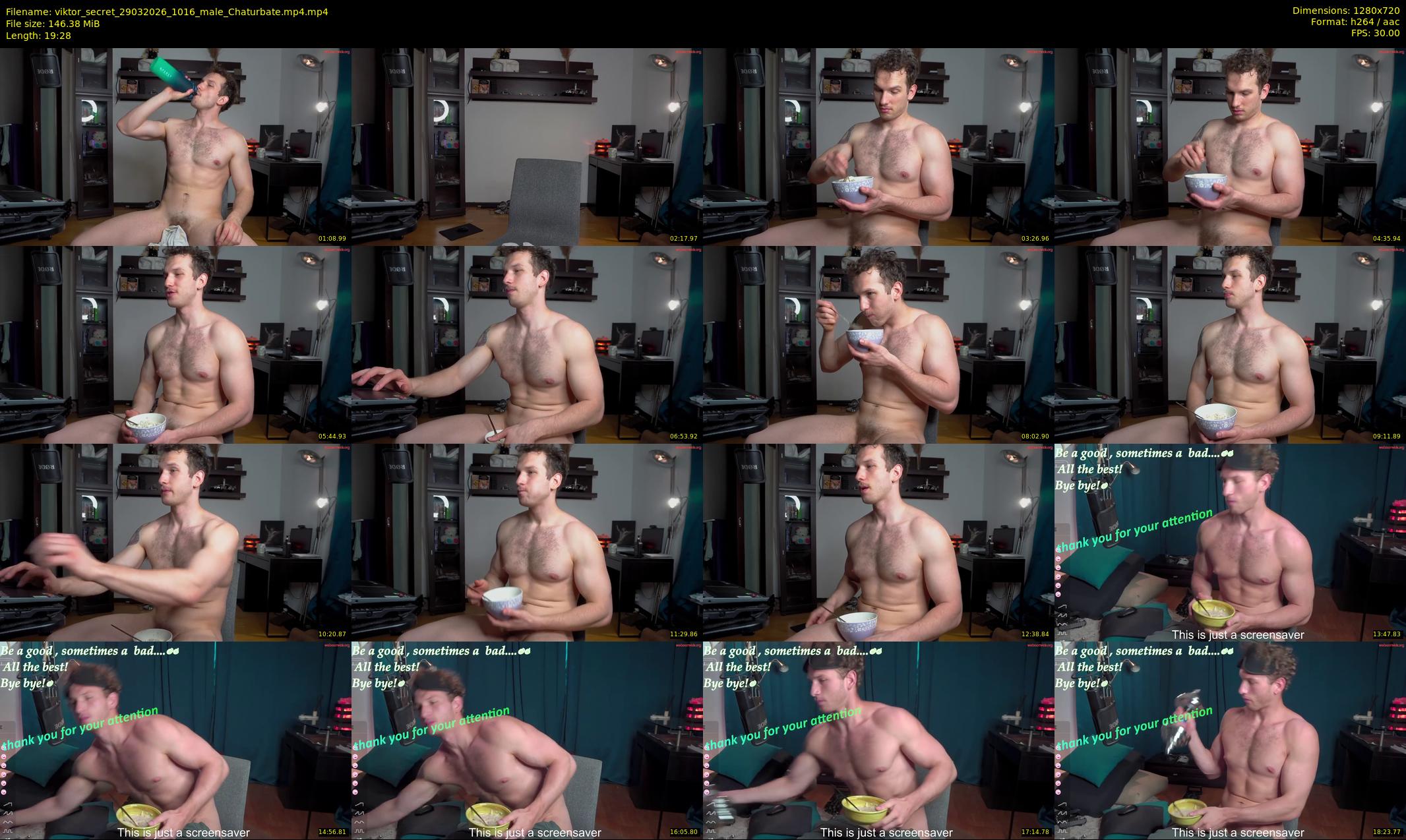 viktor_secret — 20 minute Chaturbate male cam show recording, 720p, Mar 29, 2026