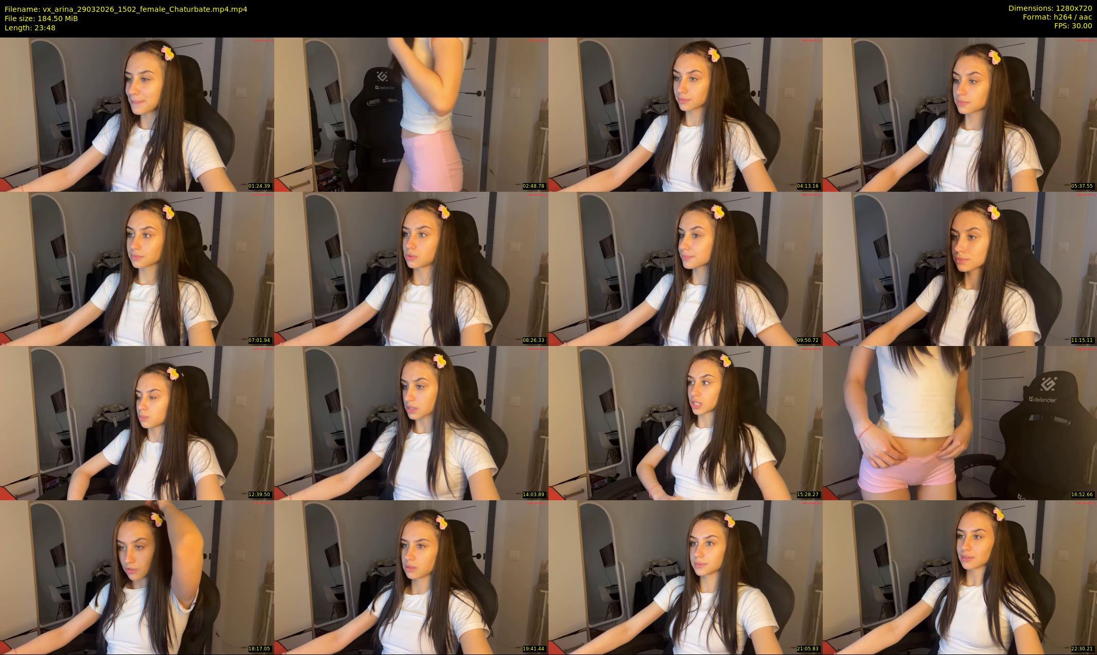 vx_arina — 24 minute Chaturbate female cam show recording, 720p, Mar 29, 2026