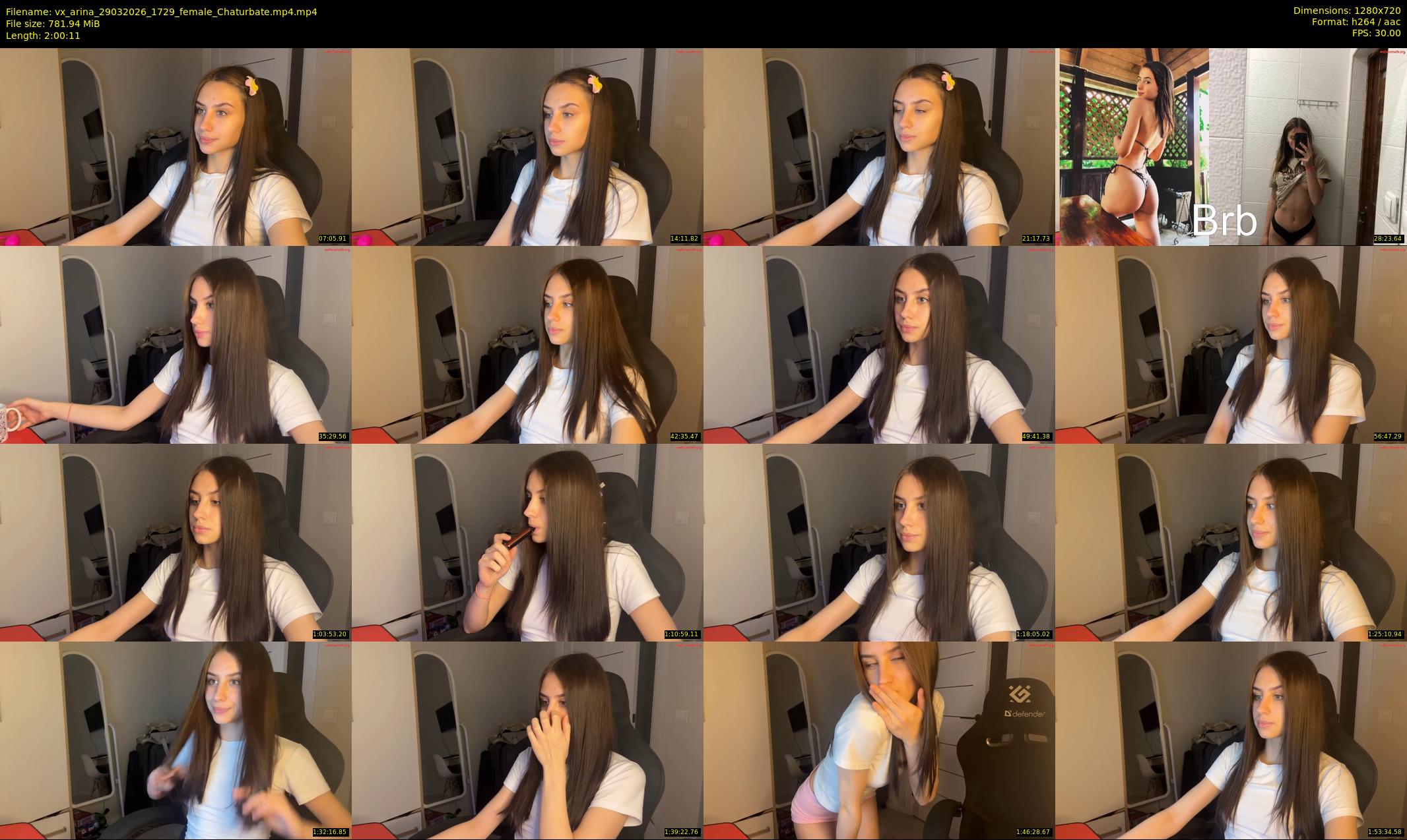 vx_arina — 121 minute Chaturbate female cam show recording, 720p, Mar 29, 2026
