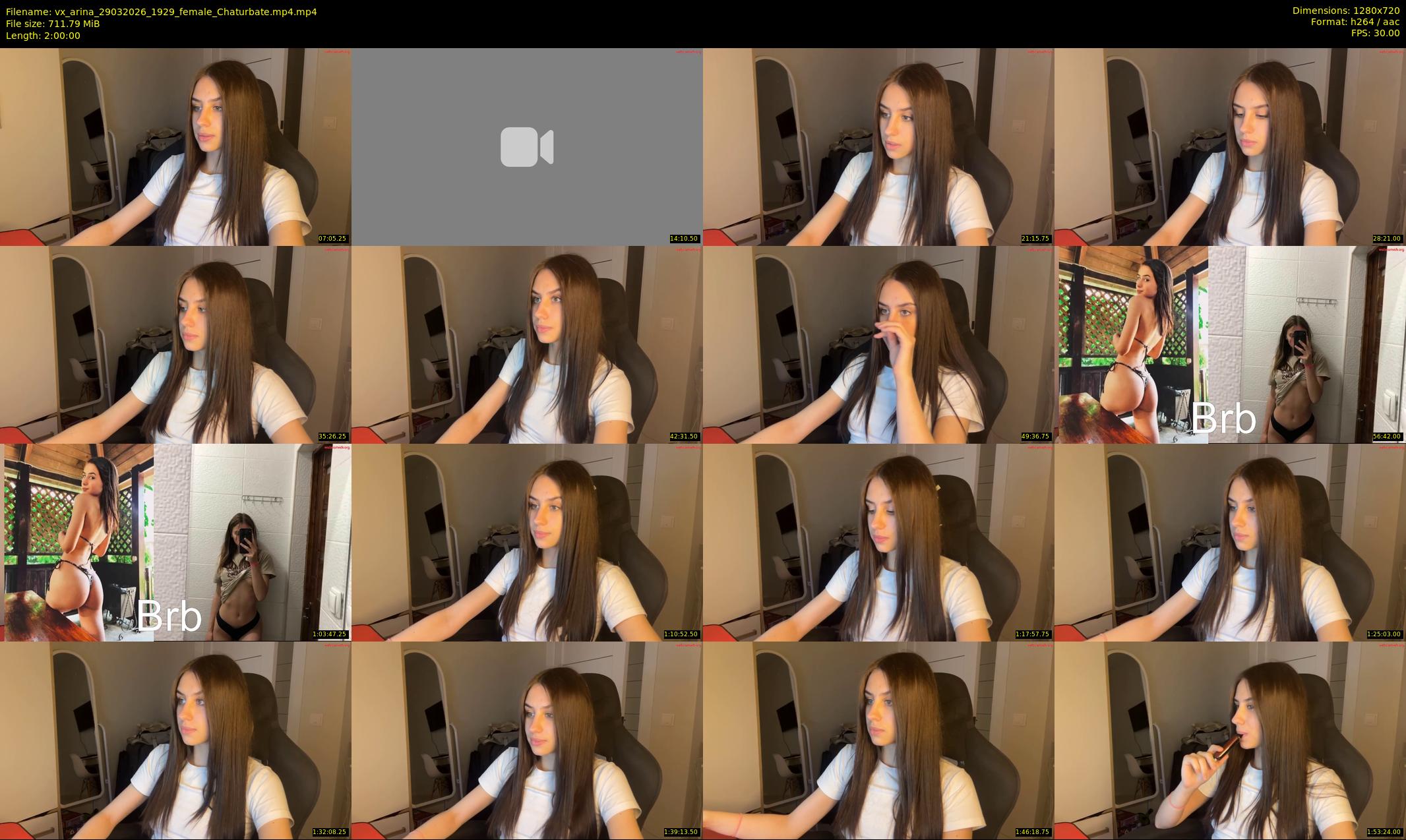 vx_arina — 120 minute Chaturbate female cam show recording, 720p, Mar 29, 2026