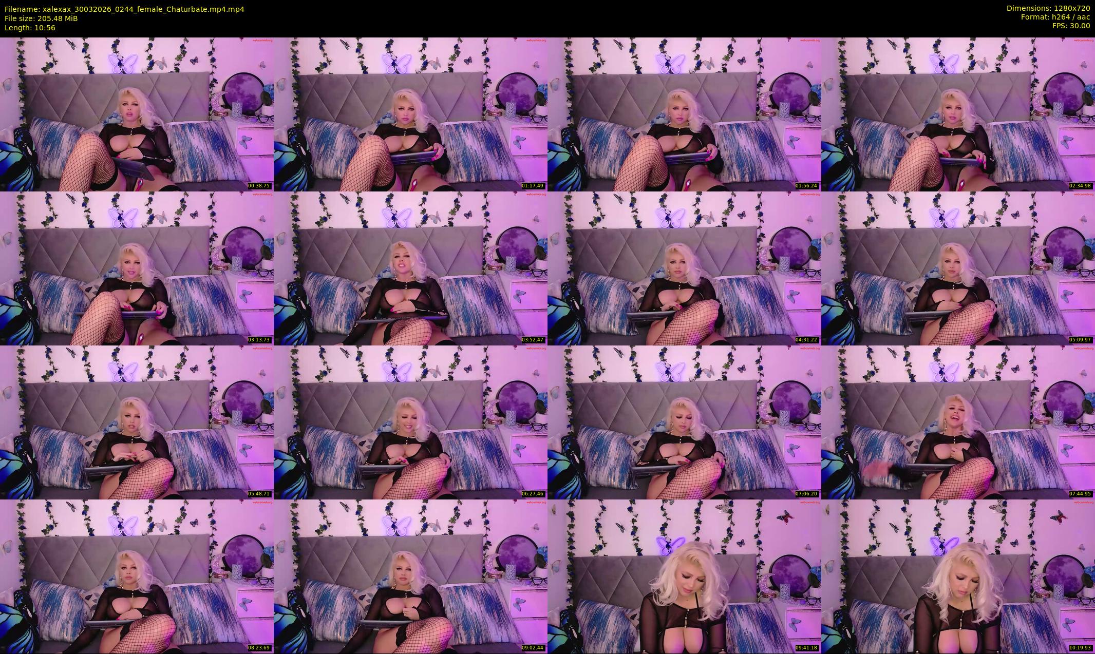 xalexax — 11 minute Chaturbate female cam show recording, 720p, Mar 30, 2026