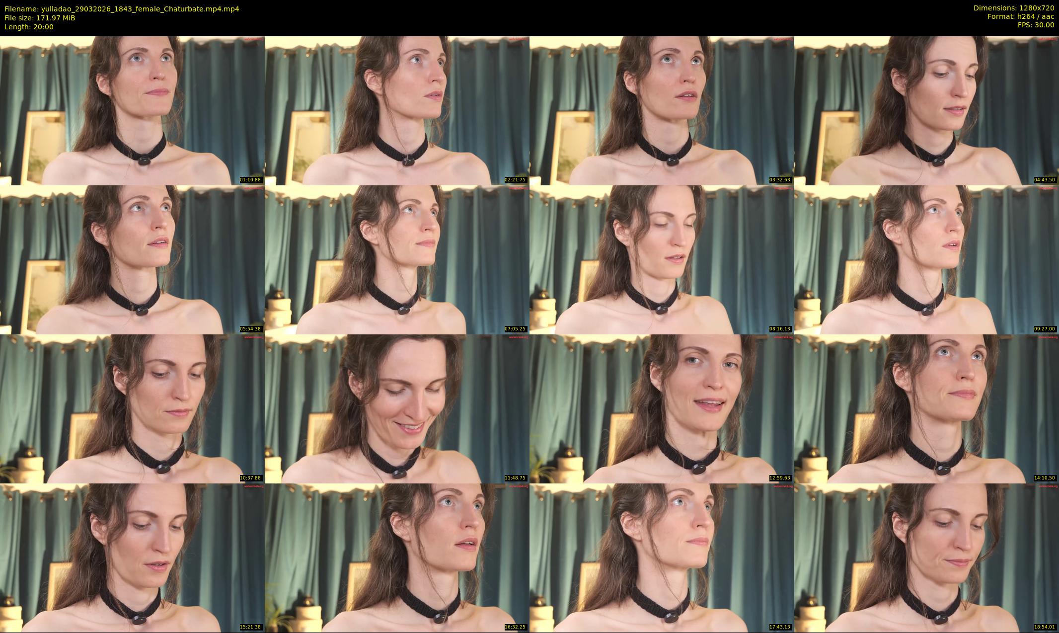 yulladao — 20 minute Chaturbate female cam show recording, 720p, Mar 29, 2026