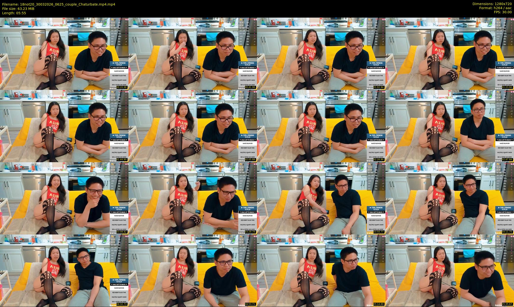 18not20 — 6 minute Chaturbate couple cam show recording, 720p, Mar 30, 2026