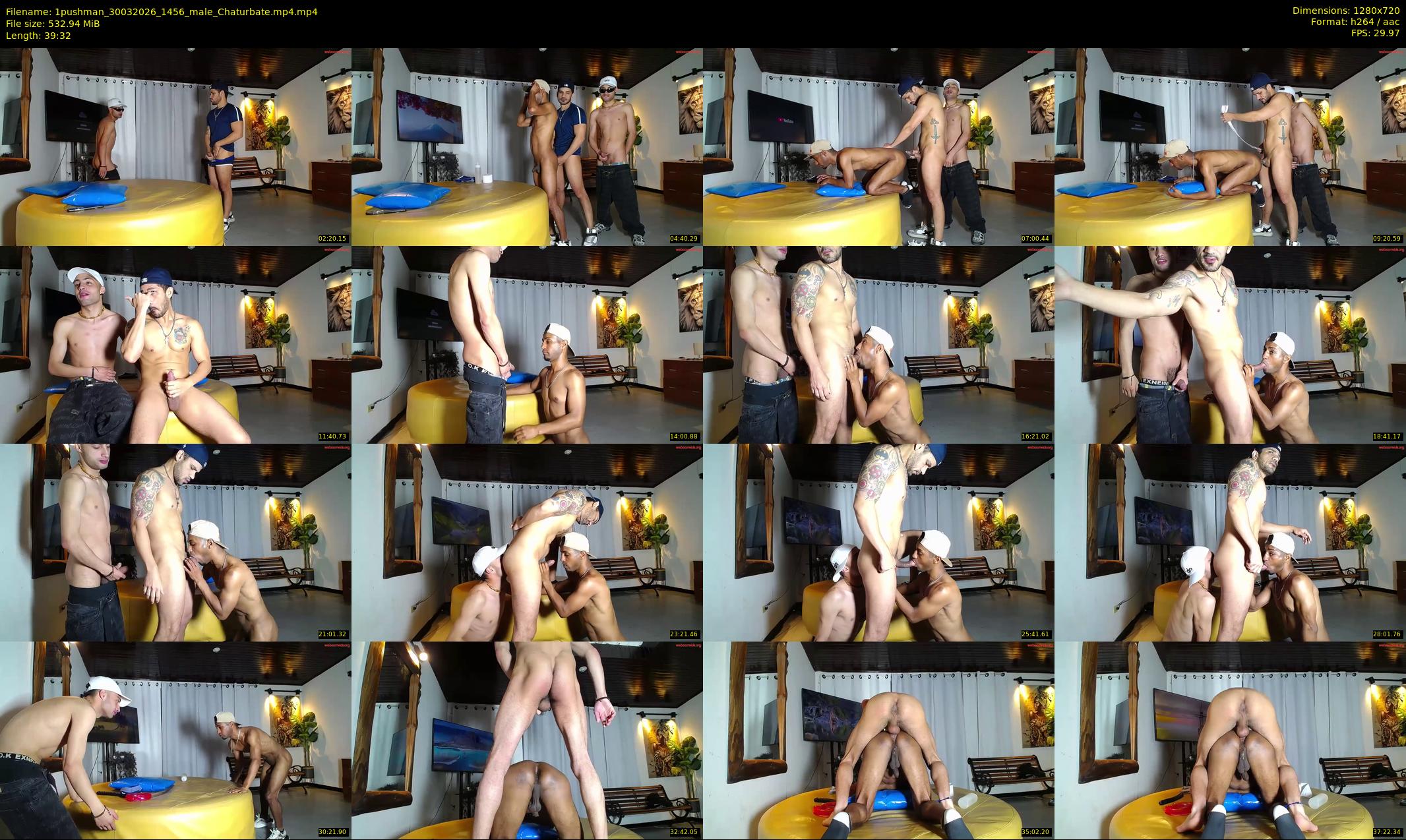 1pushman — 40 minute Chaturbate male cam show recording, 720p, Mar 30, 2026