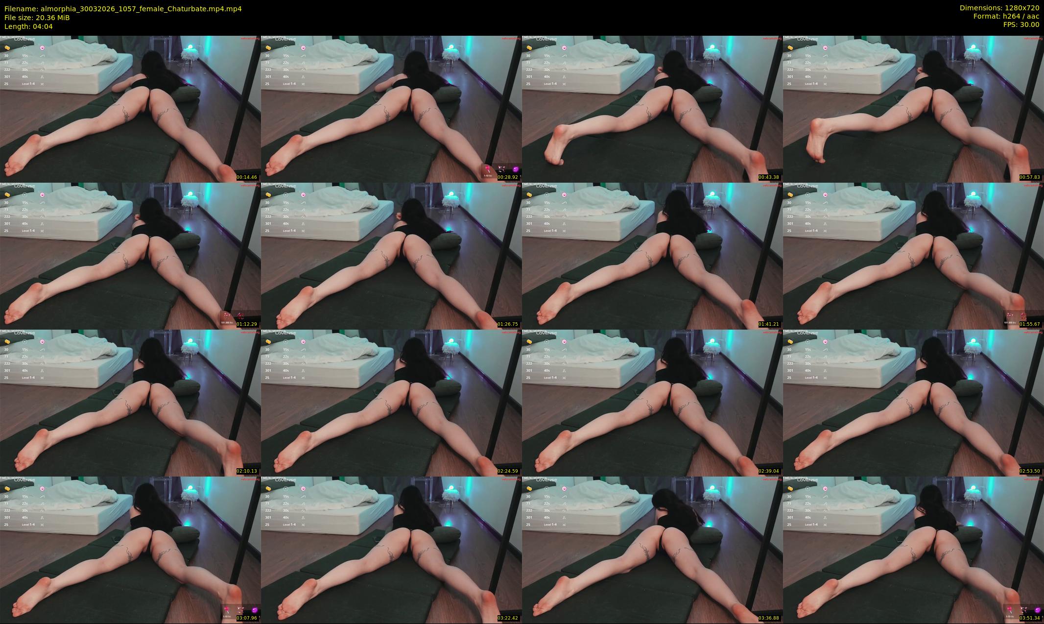 almorphia — 5 minute Chaturbate female cam show recording, 720p, Mar 30, 2026
