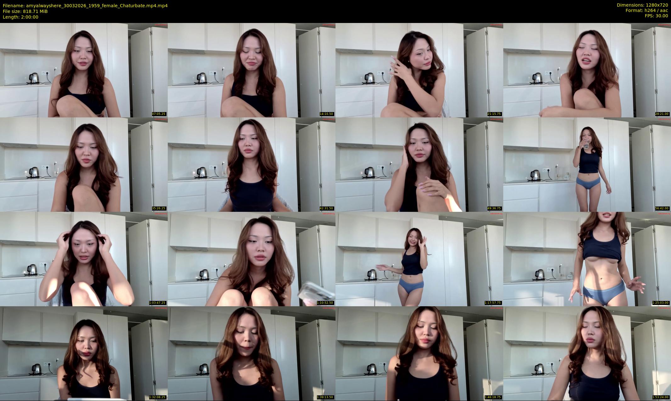 amyalwayshere — 120 minute Chaturbate female cam show recording, 720p, Mar 30, 2026