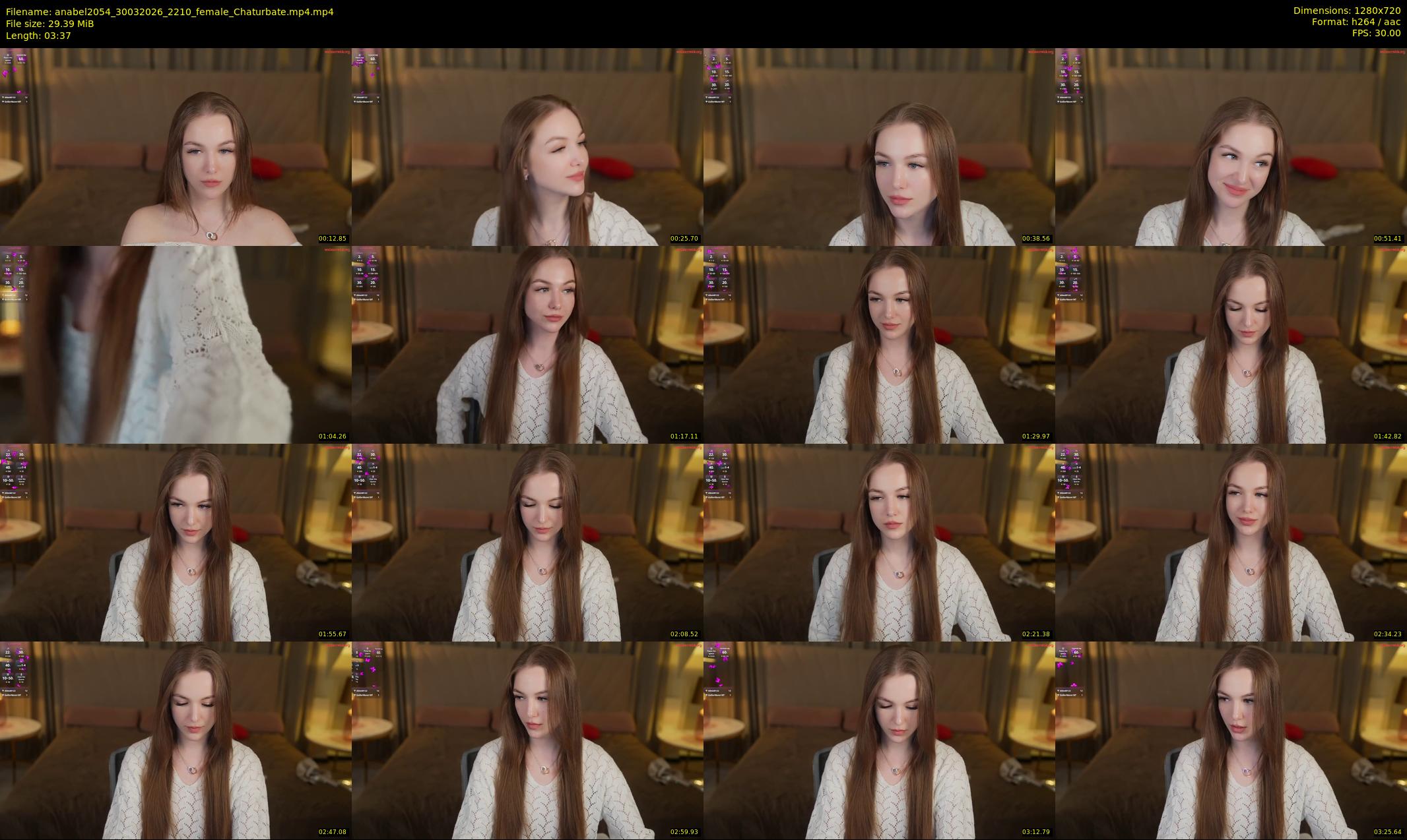 anabel2054 — 4 minute Chaturbate female cam show recording, 720p, Mar 30, 2026